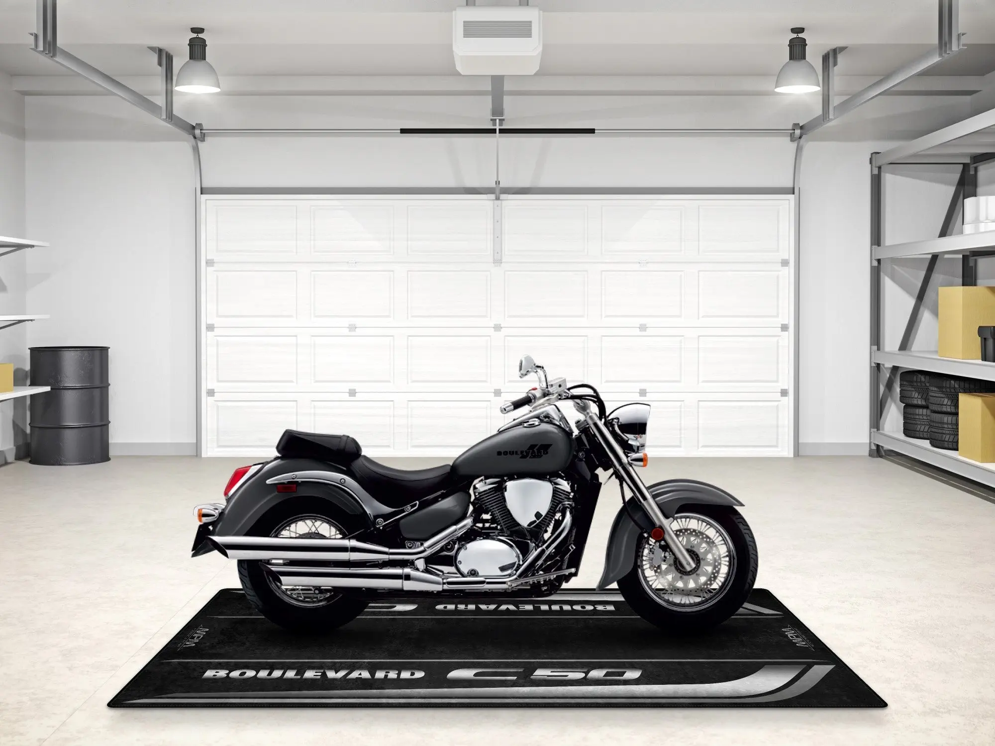 Designed Pit Mat for Suzuki Boulevard C50 Motorcycle - MM7367 - Image 5