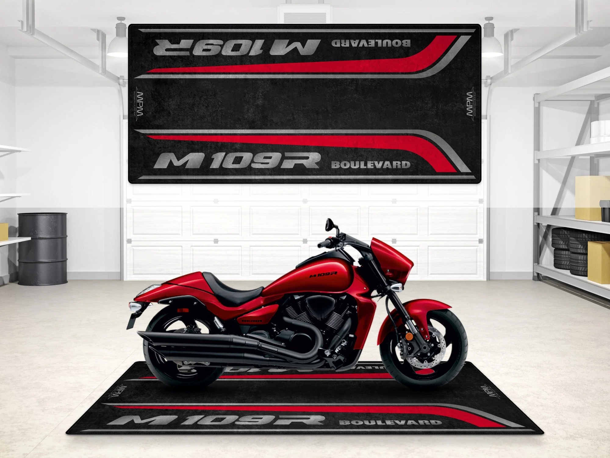 Designed Pit Mat for Suzuki Boulevard M109R Motorcycle - MM7366 - Image 5