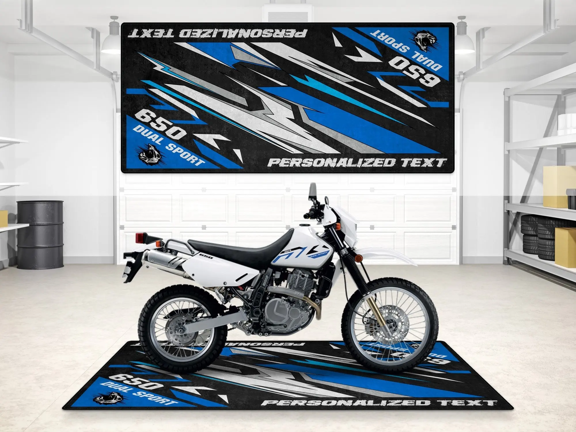Designed Pit Mat for Suzuki DR650S Motorcycle - MM7381 - Image 3