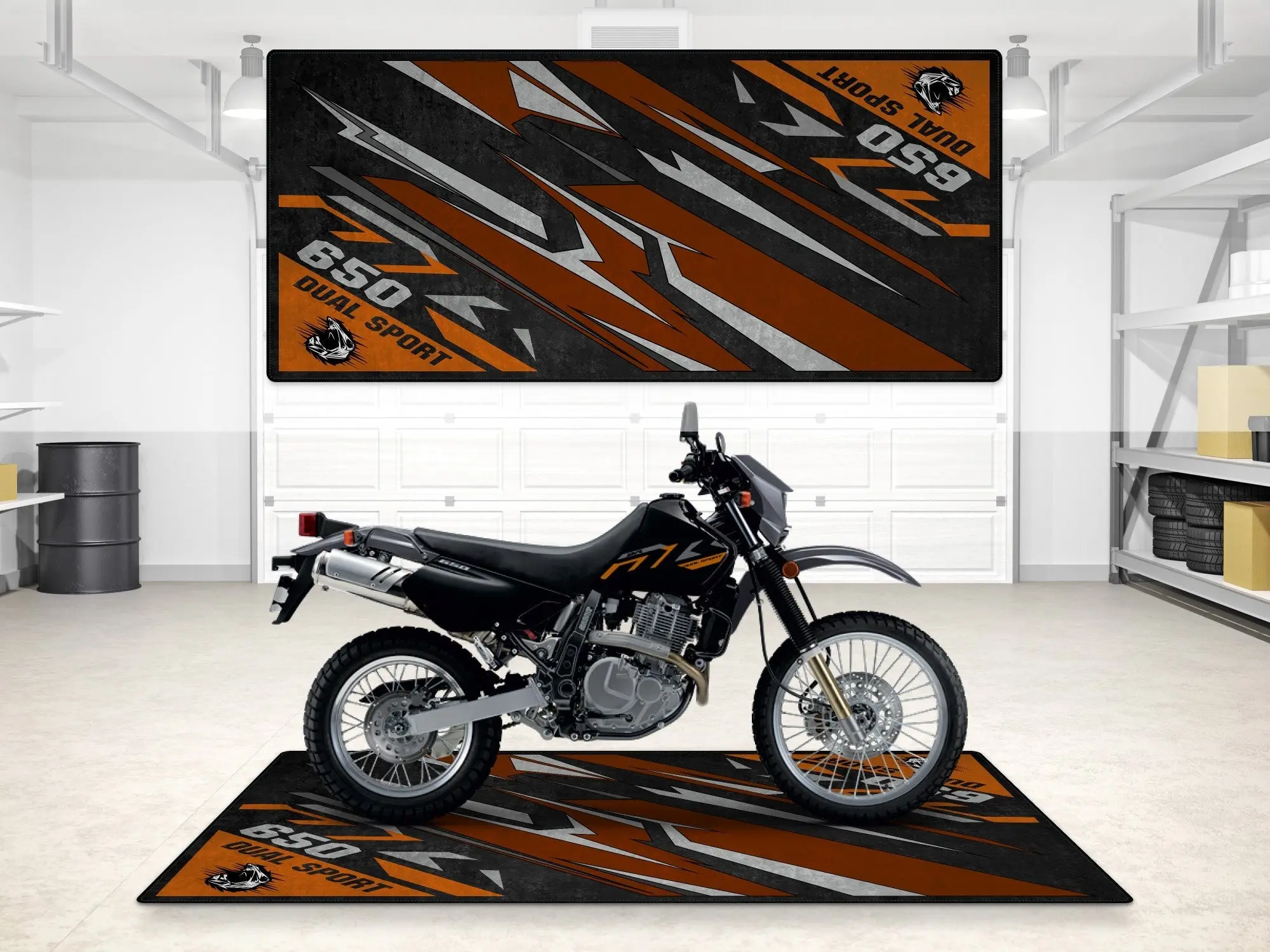 Designed Pit Mat for Suzuki DR650S Motorcycle - MM7381 - Image 6