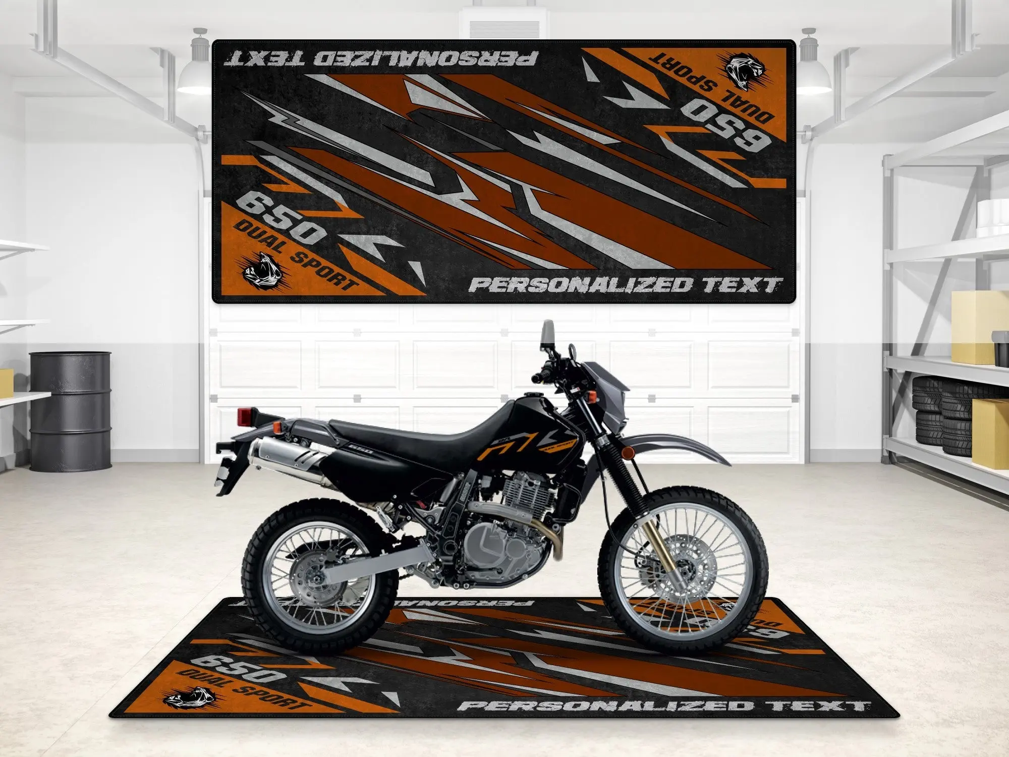 Designed Pit Mat for Suzuki DR650S Motorcycle - MM7381 - Image 8