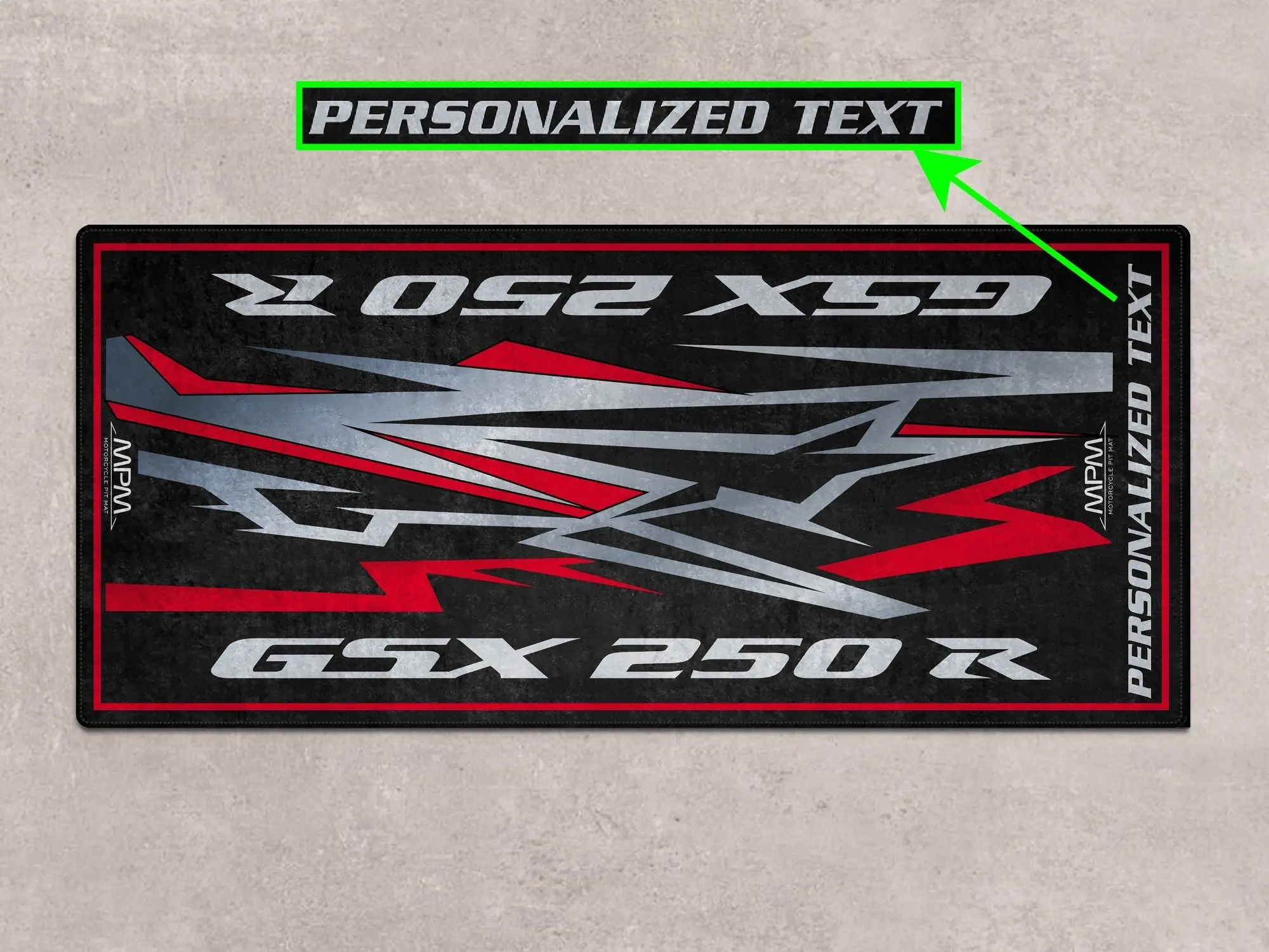 Designed Pit Mat for Suzuki GSX-250R Motorcycle - MM7360 - Image 4