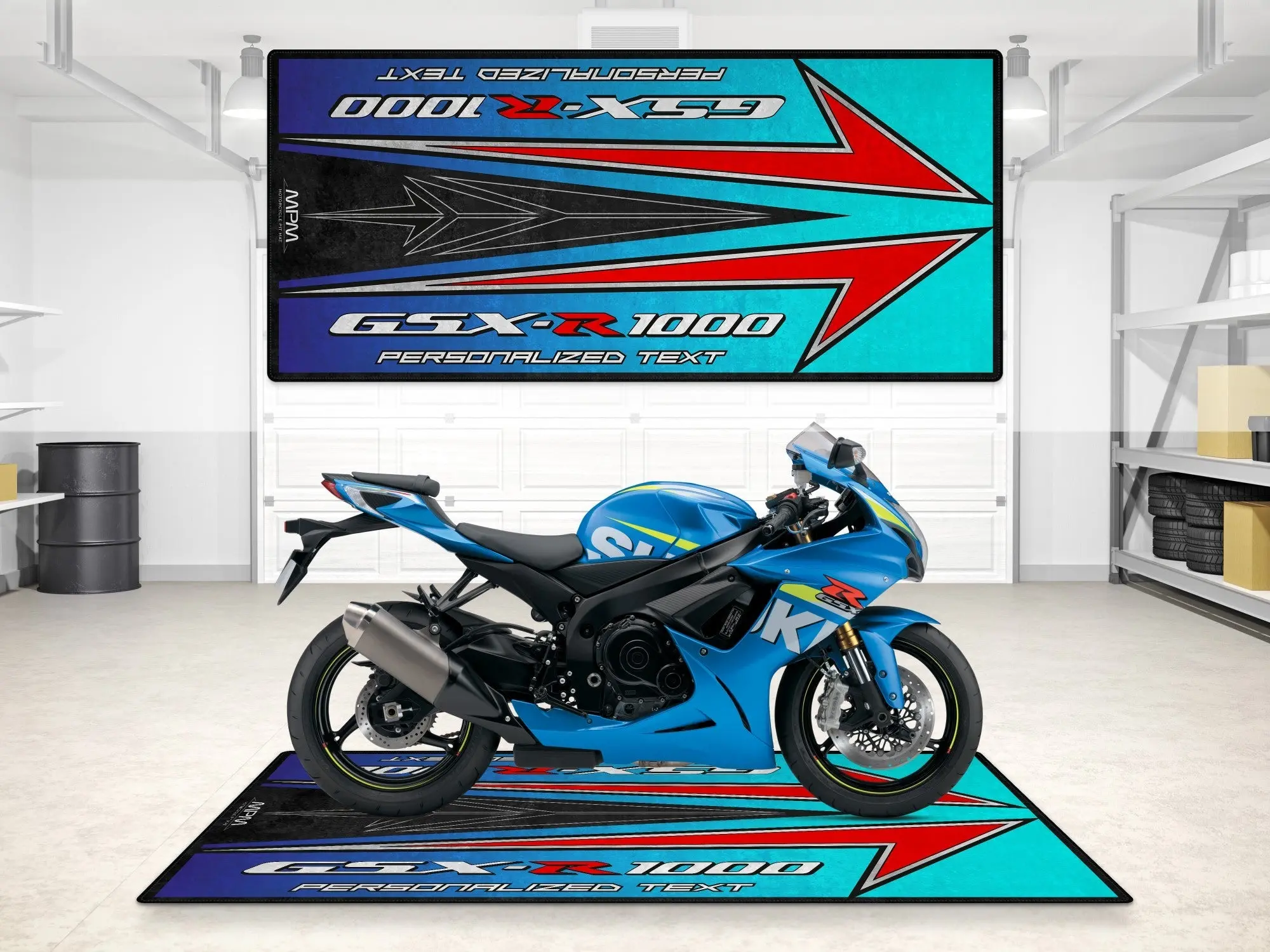 Designed Pit Mat for Suzuki GSX-R1000 Motorsport Motorcycle - MM7127 - Image 3