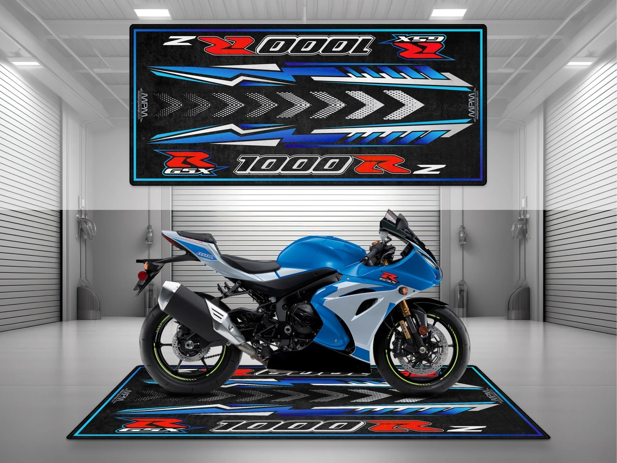 Designed Pit Mat for Suzuki GSX-R1000RZ Motorcycle - MM7354