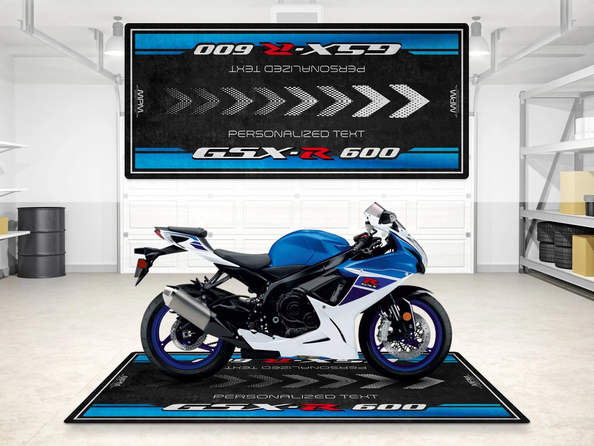 Designed Pit Mat for Suzuki GSX-R600 Motorcycle - MM7358 - Image 13