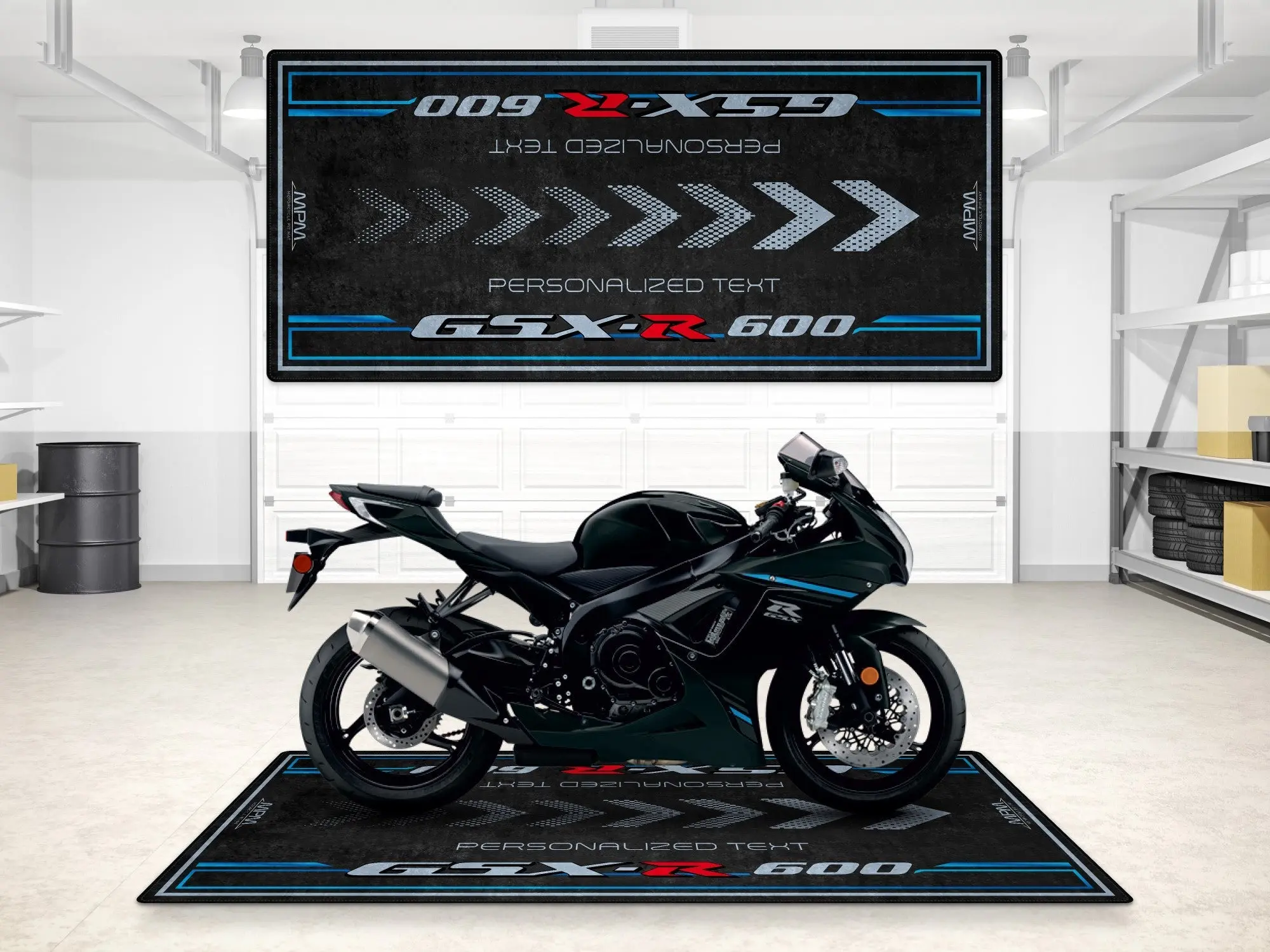 Designed Pit Mat for Suzuki GSX-R600 Motorcycle - MM7358 - Image 8