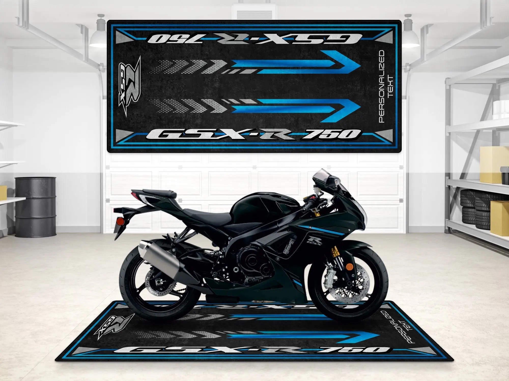Designed Pit Mat for Suzuki GSX-R750 Motorcycle - MM7356 - Image 13