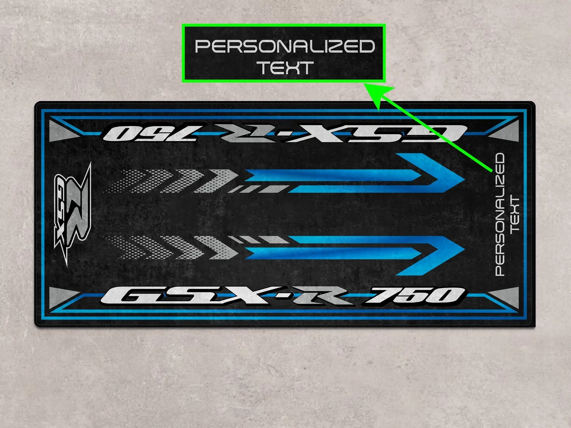 Designed Pit Mat for Suzuki GSX-R750 Motorcycle - MM7356 - Image 14