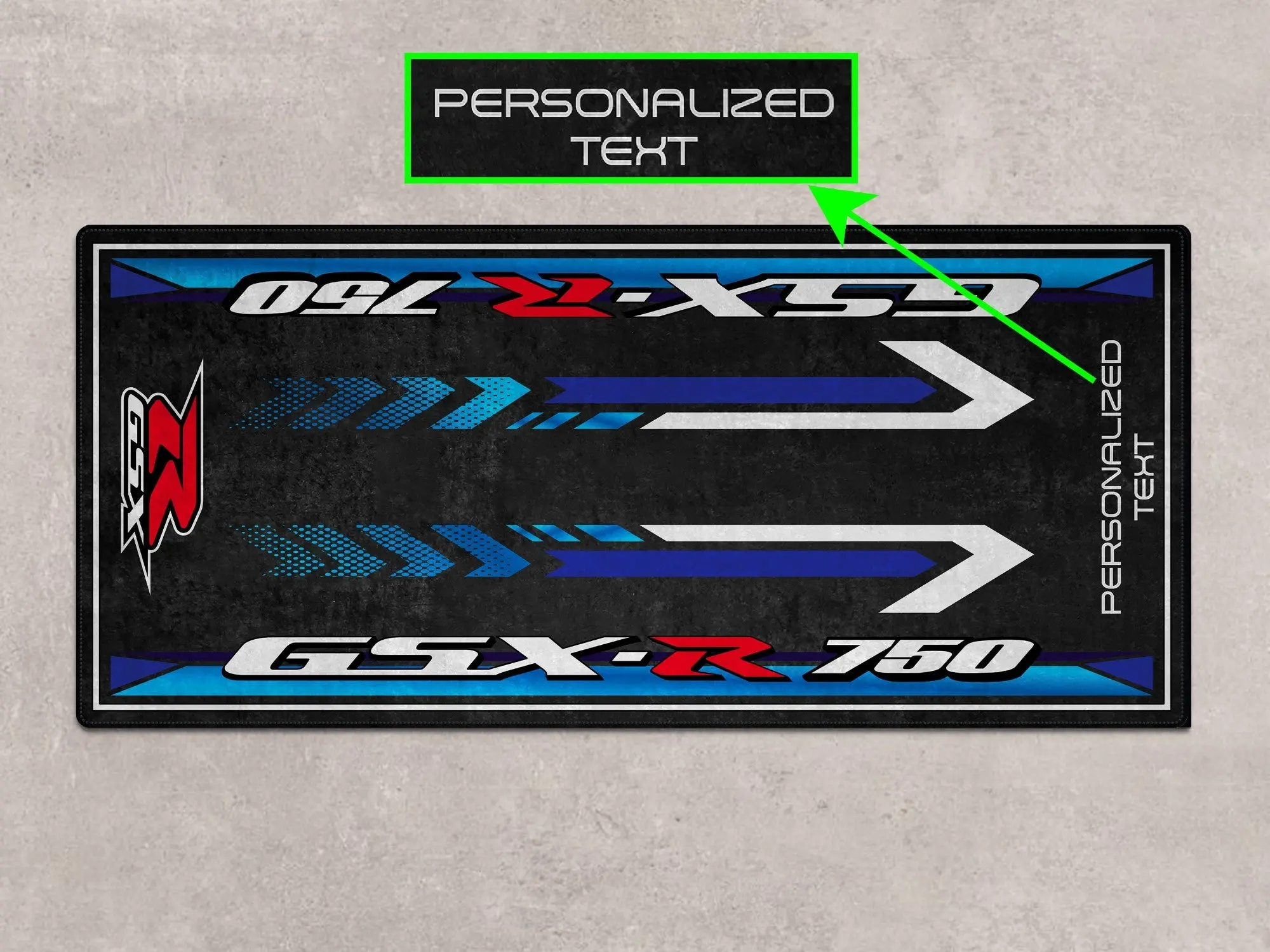 Designed Pit Mat for Suzuki GSX-R750 Motorcycle - MM7356 - Image 4
