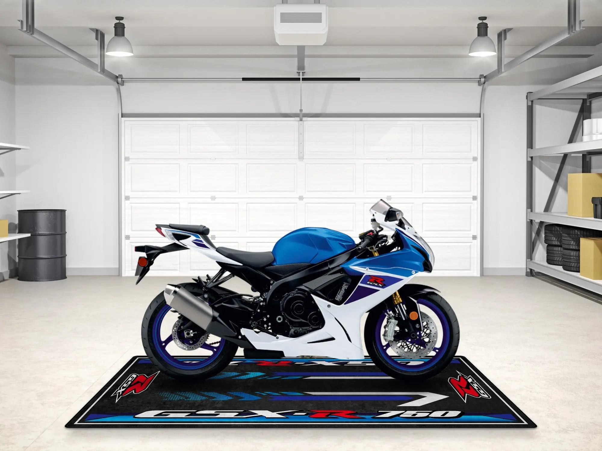 Designed Pit Mat for Suzuki GSX-R750 Motorcycle - MM7356 - Image 5