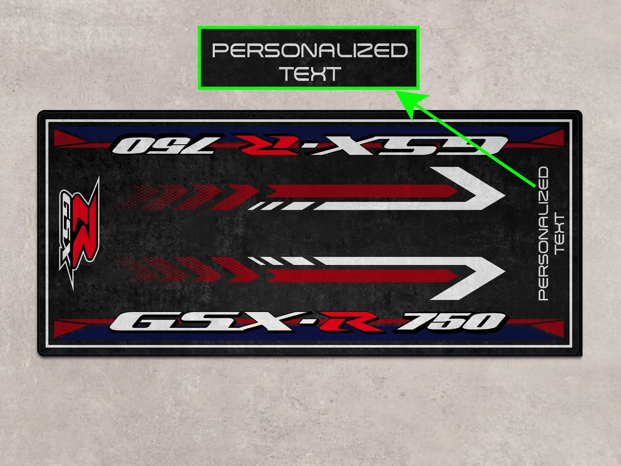 Designed Pit Mat for Suzuki GSX-R750 Motorcycle - MM7356 - Image 9