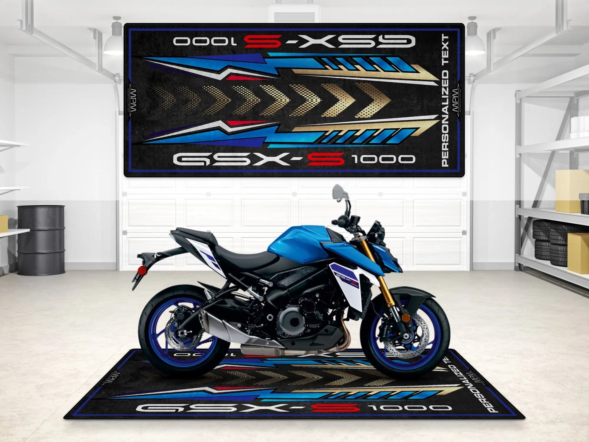 Designed Pit Mat for Suzuki GSX-S1000 Motorcycle - MM7364 - Image 3