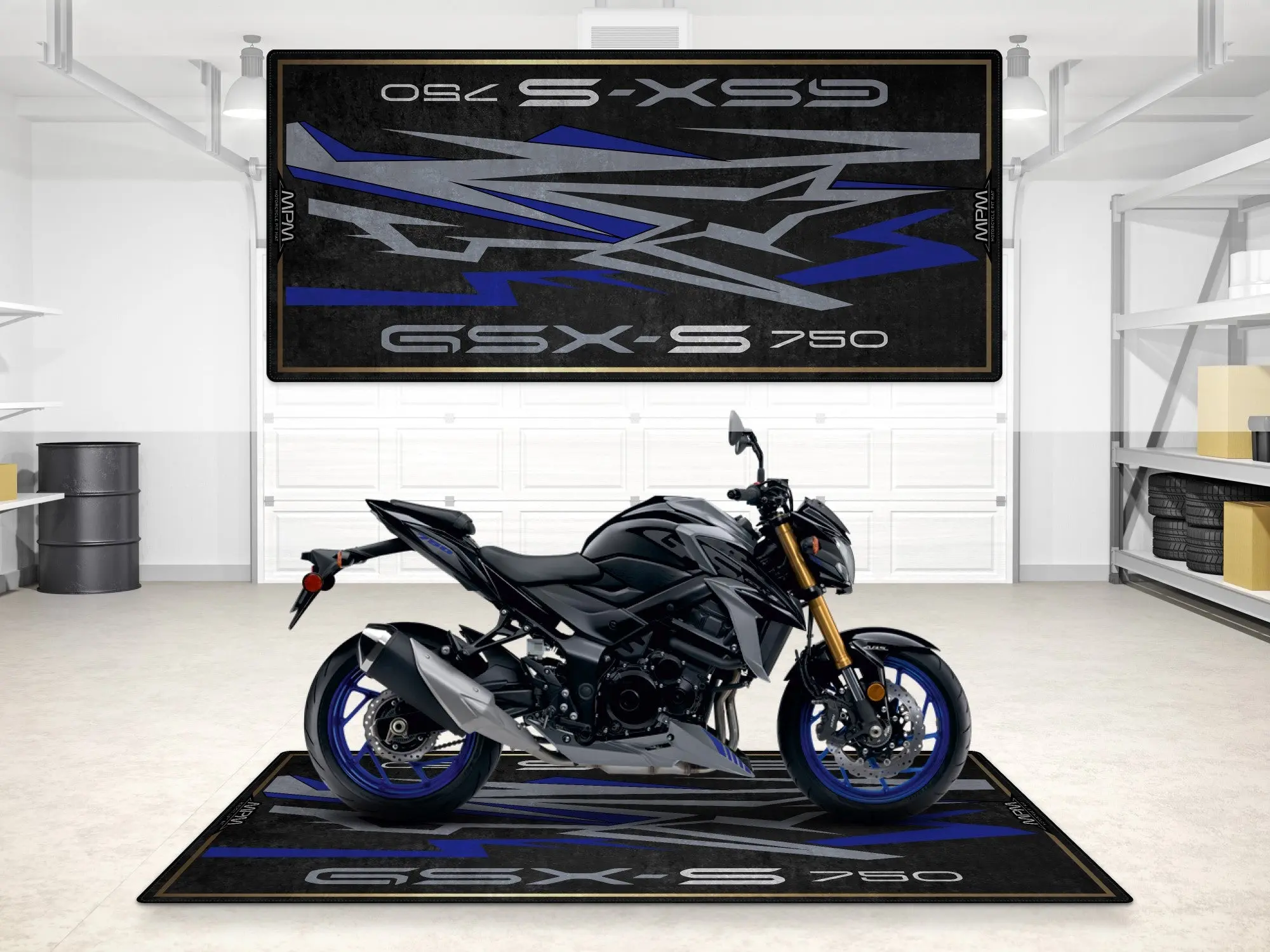 Designed Pit Mat for Suzuki GSX-S750Z Motorcycle - MM7365 - Image 6