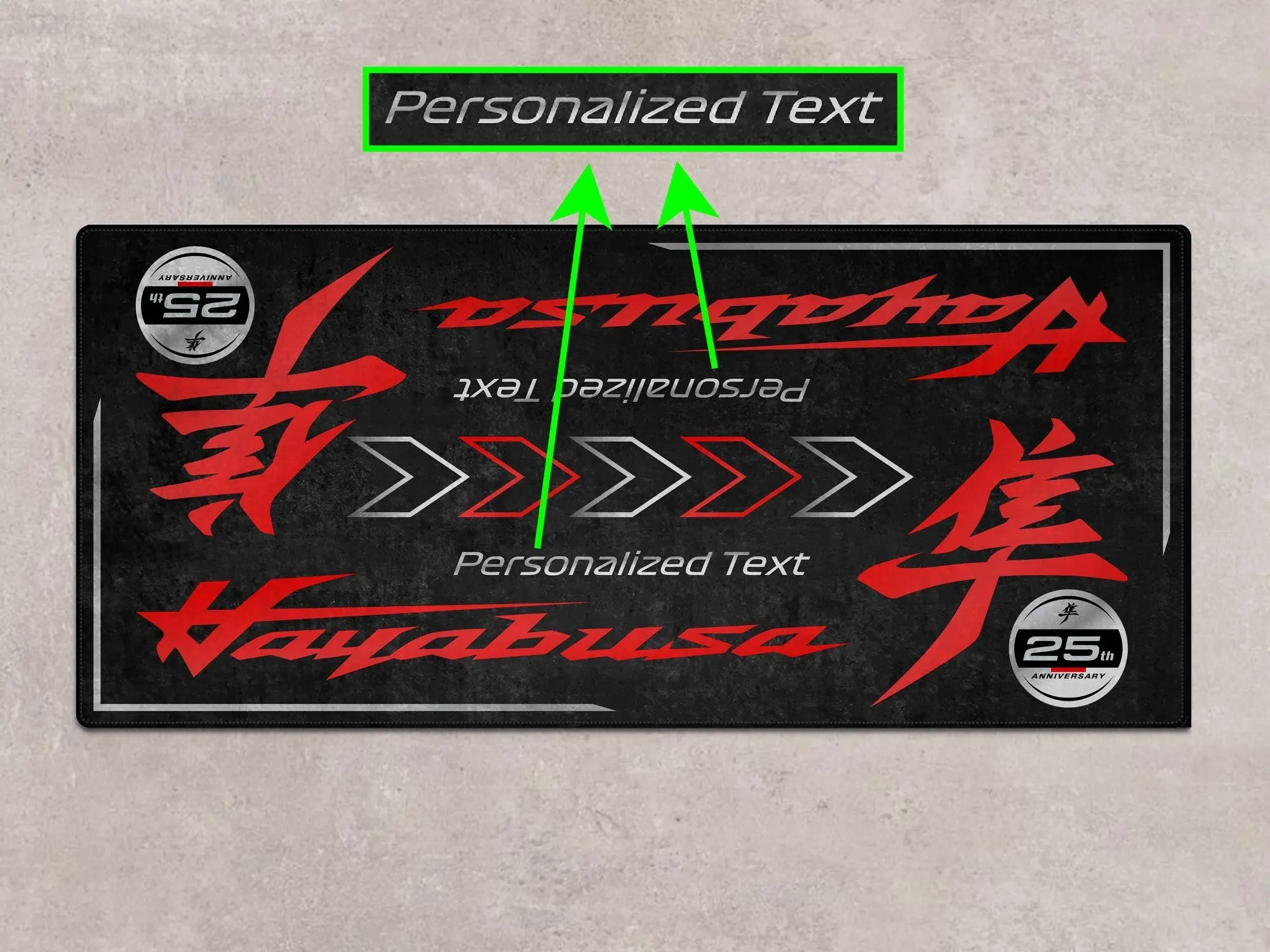 Designed Pit Mat for Suzuki Hayabusa 25th Anniversary Edition Motorcycle - MM7352 - Image 4