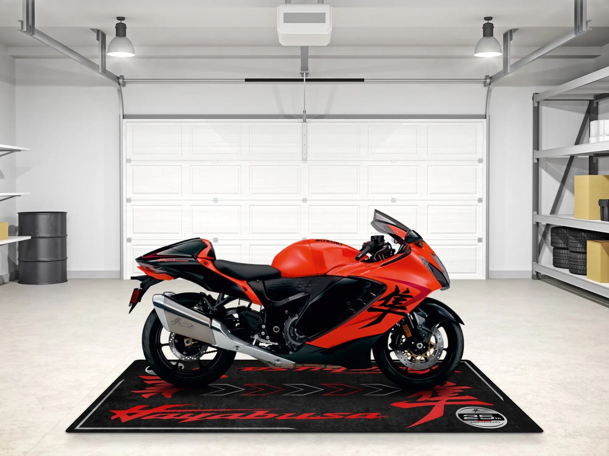 Designed Pit Mat for Suzuki Hayabusa 25th Anniversary Edition Motorcycle - MM7352 - Image 5