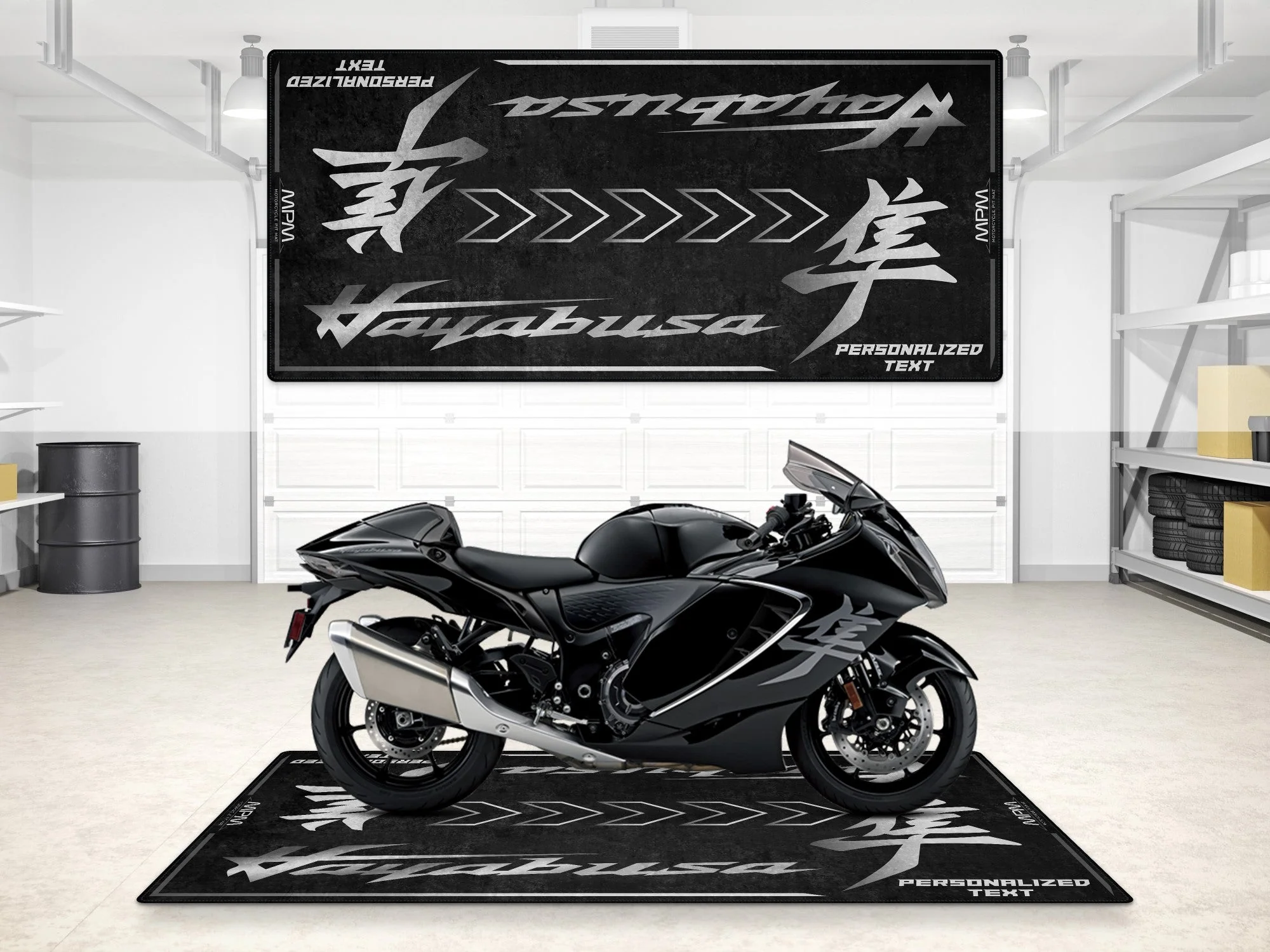 Designed Pit Mat for Suzuki Hayabusa Motorsport Motorcycle - MM7129 - Image 11