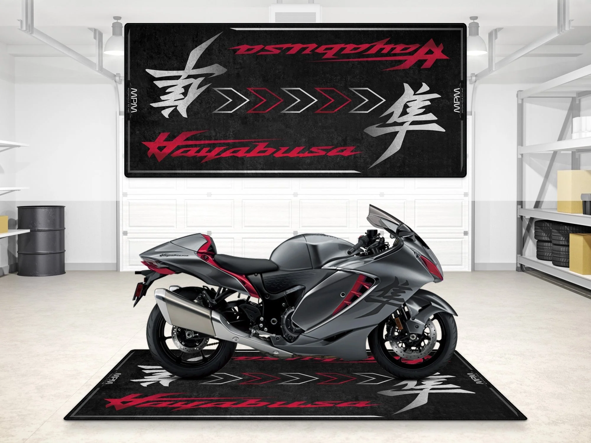 Designed Pit Mat for Suzuki Hayabusa Motorsport Motorcycle - MM7129 - Image 5