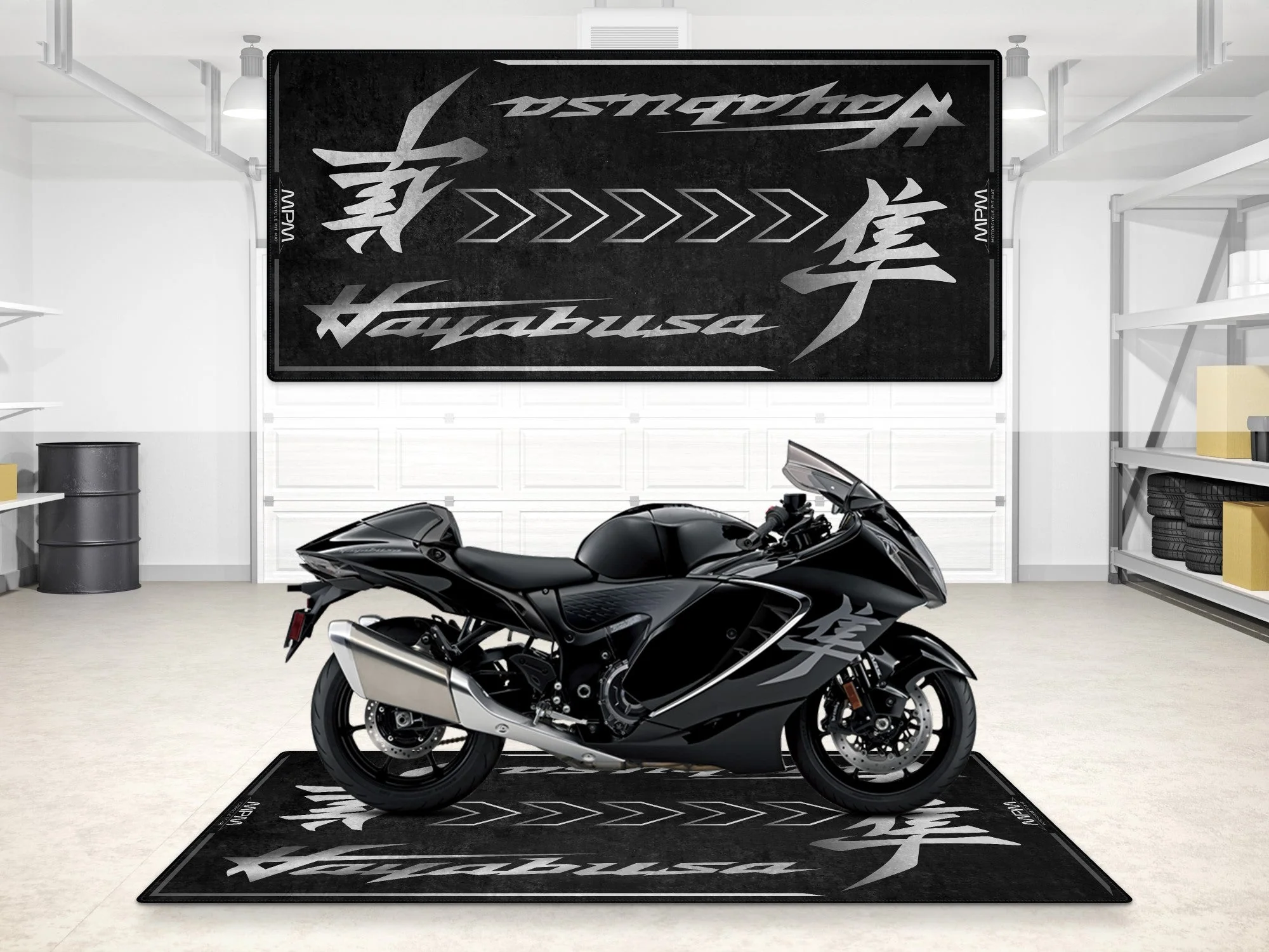 Designed Pit Mat for Suzuki Hayabusa Motorsport Motorcycle - MM7129 - Image 9