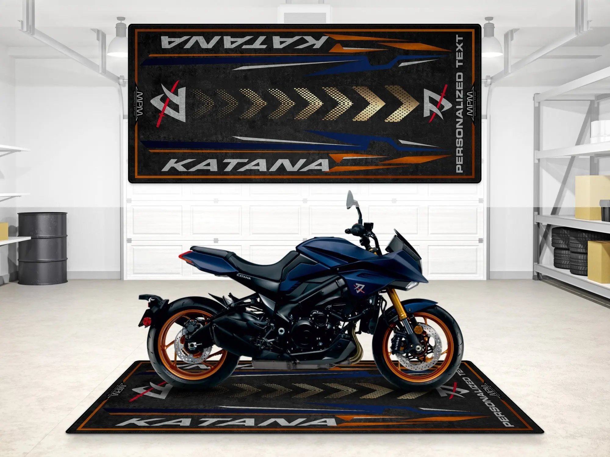 Designed Pit Mat for Suzuki Katana Motorcycle - MM7361 - Image 3