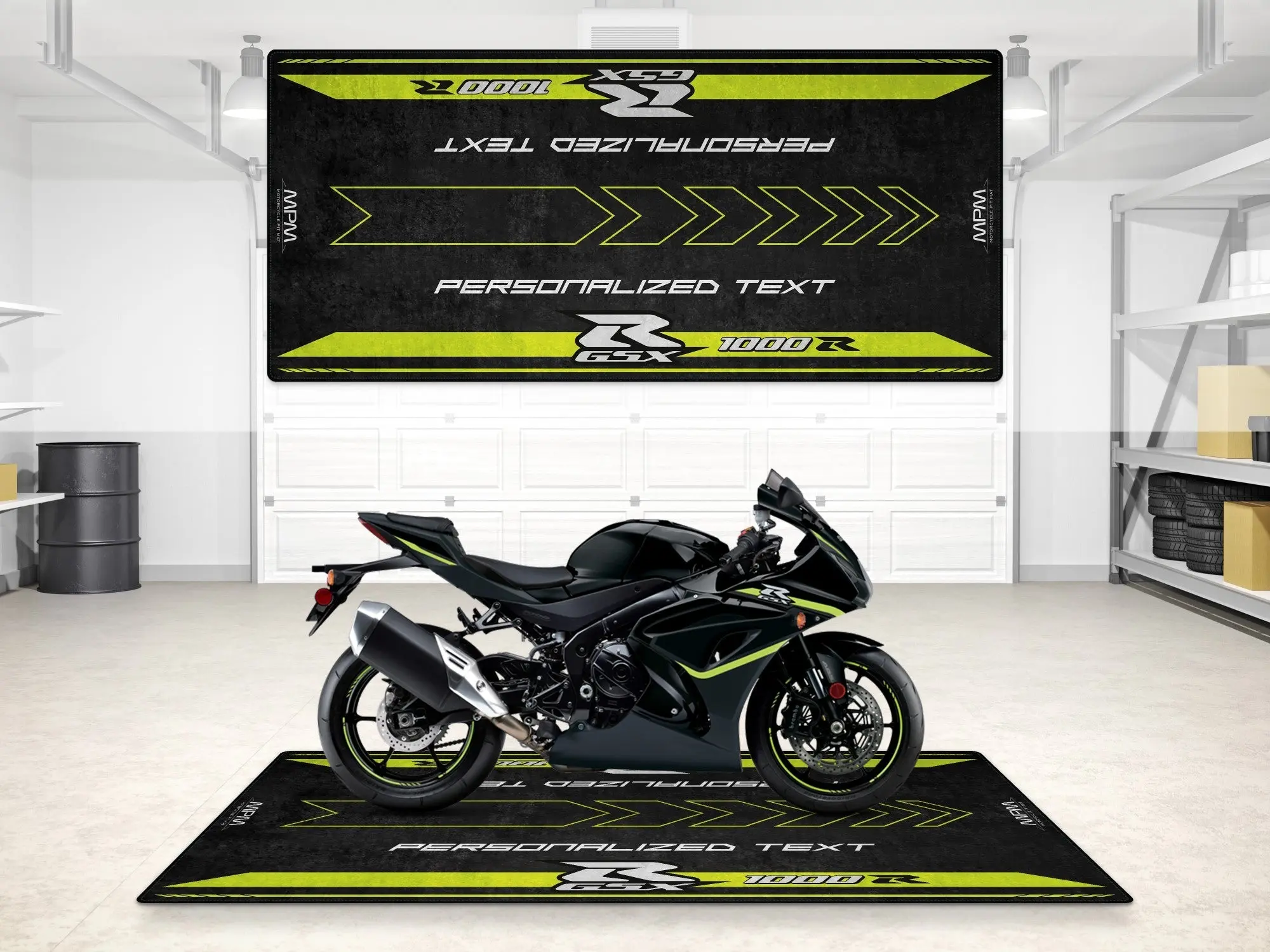 Designed Pit Mat for Suzuki Motorsport GSX-R1000R 2023 Motorcycle - MM7128 - Image 3