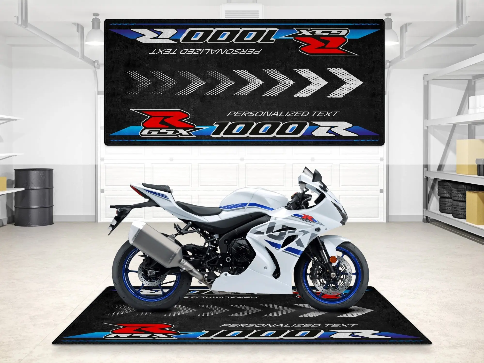 Designed Pit Mat for Suzuki Motorsport GSX - R1000R 2023 Motorcycle - MM7130 - Image 3