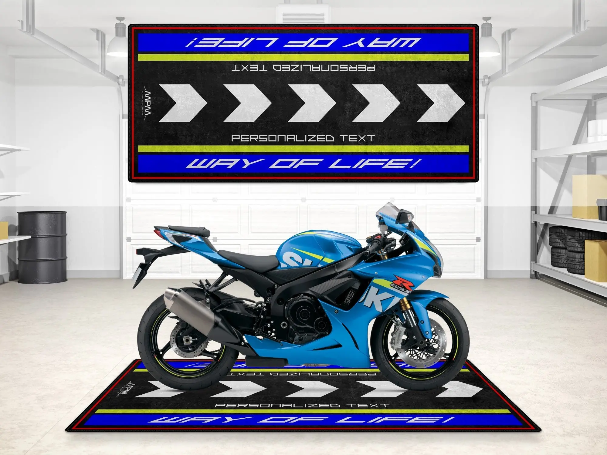 Designed Pit Mat for Suzuki Motorsport Motorcycle - MM7125 - Image 3