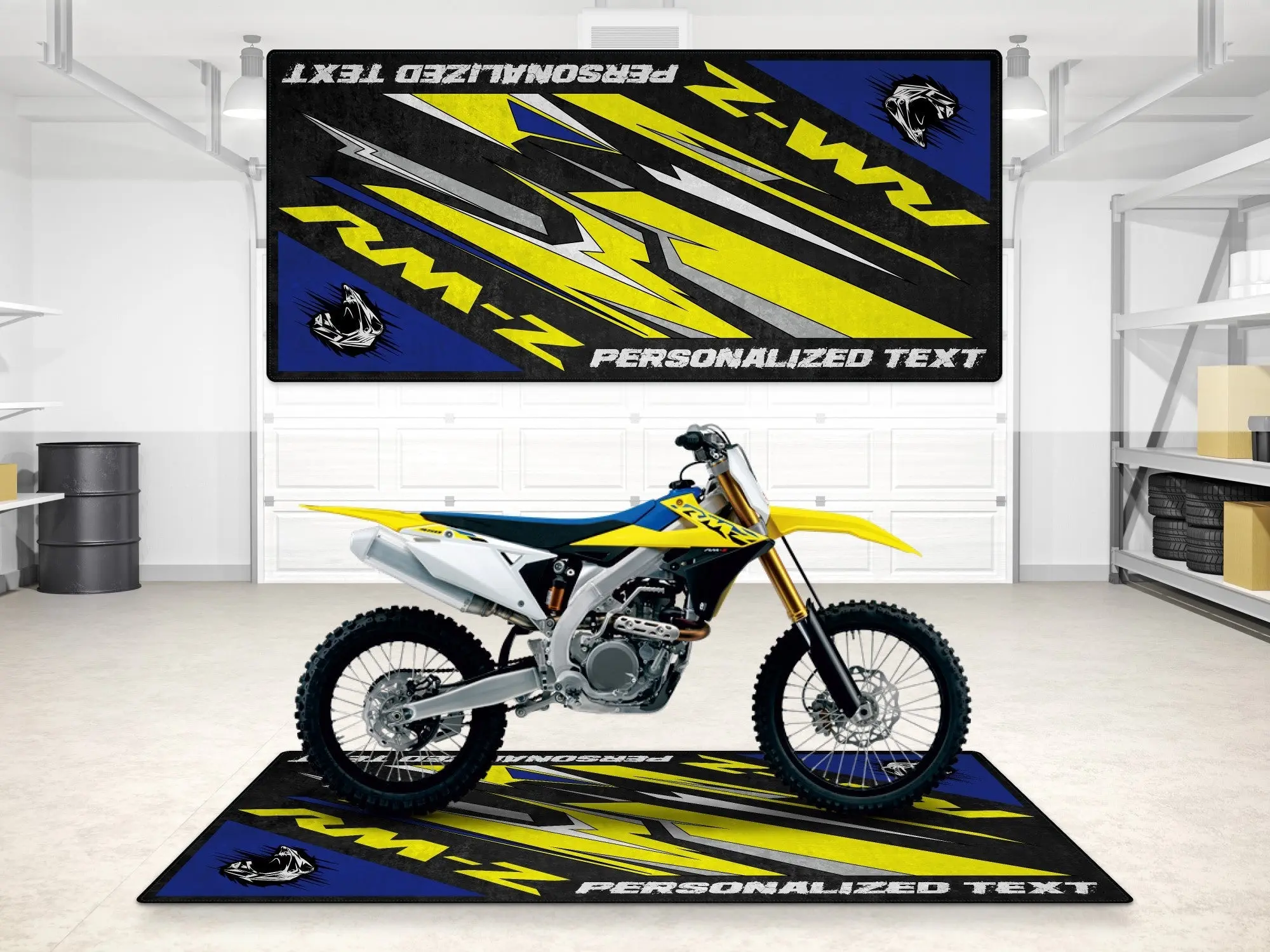 Designed Pit Mat for Suzuki RM-Z Motorcycle - MM7383 - Image 3