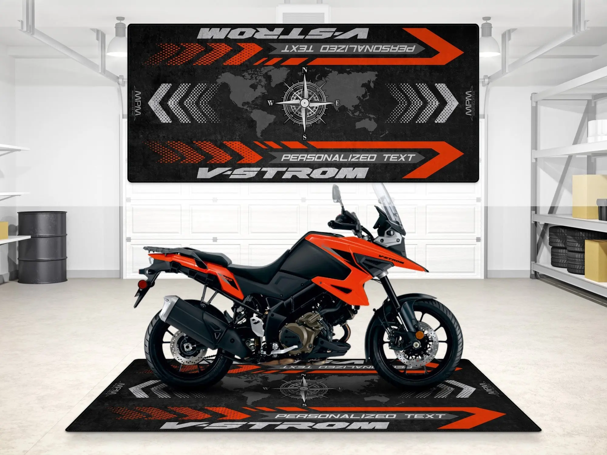 Designed Pit Mat for Suzuki V-STROM 1050 Motorcycle - MM7371 - Image 3