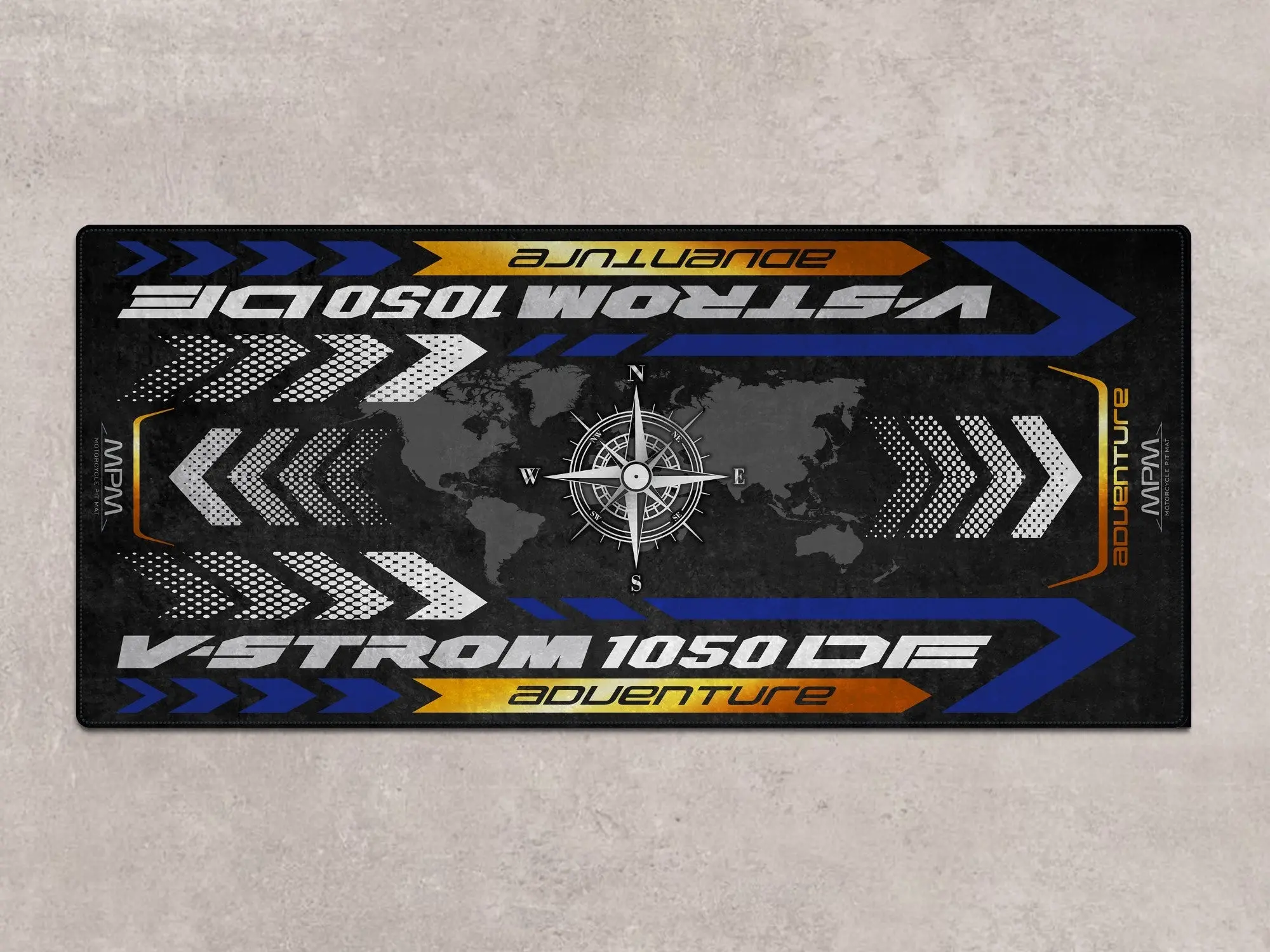 Designed Pit Mat for Suzuki V-STROM 1050DE Adventure Motorcycle - MM7369 - Image 2