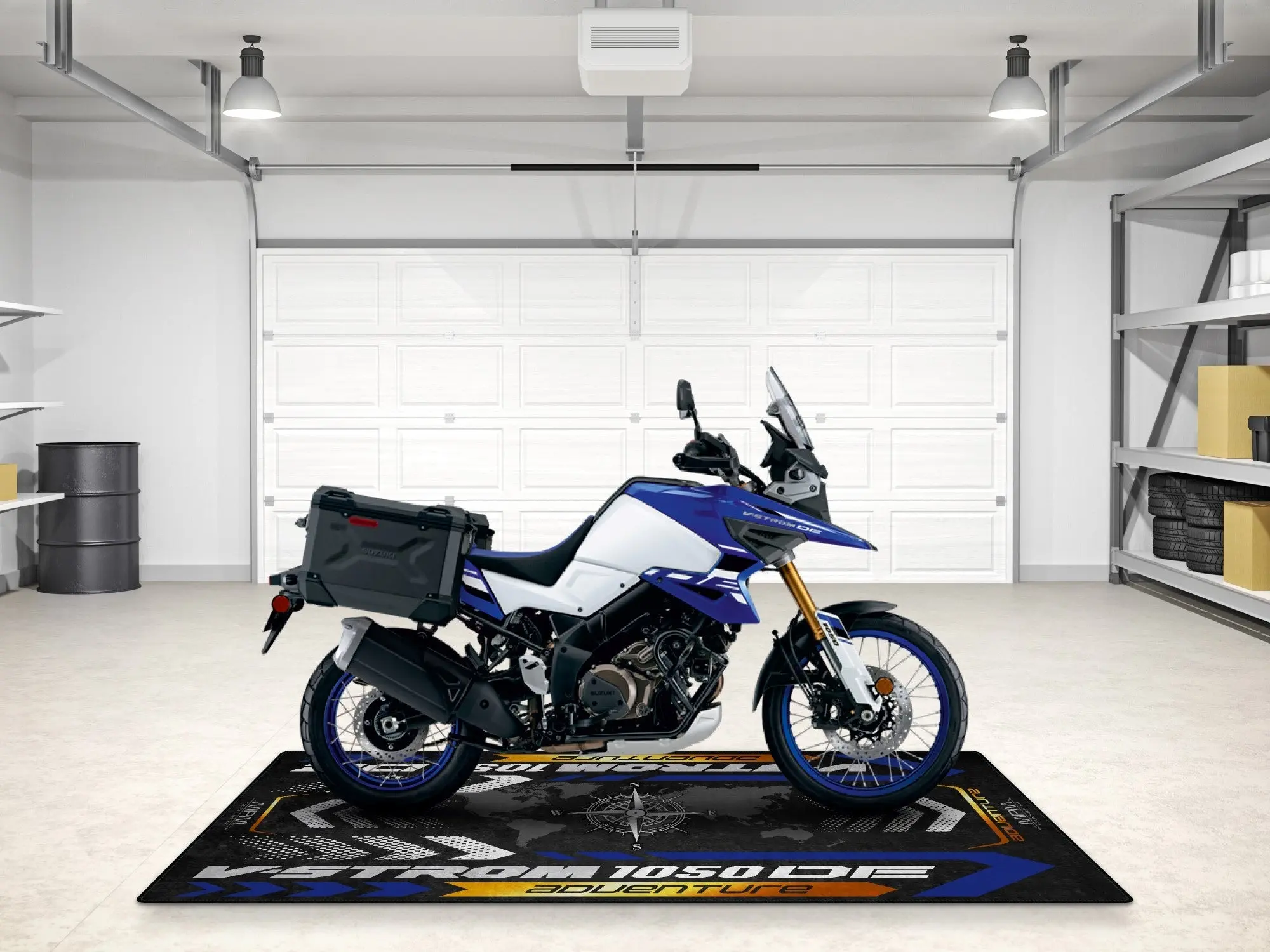 Designed Pit Mat for Suzuki V-STROM 1050DE Adventure Motorcycle - MM7369 - Image 5