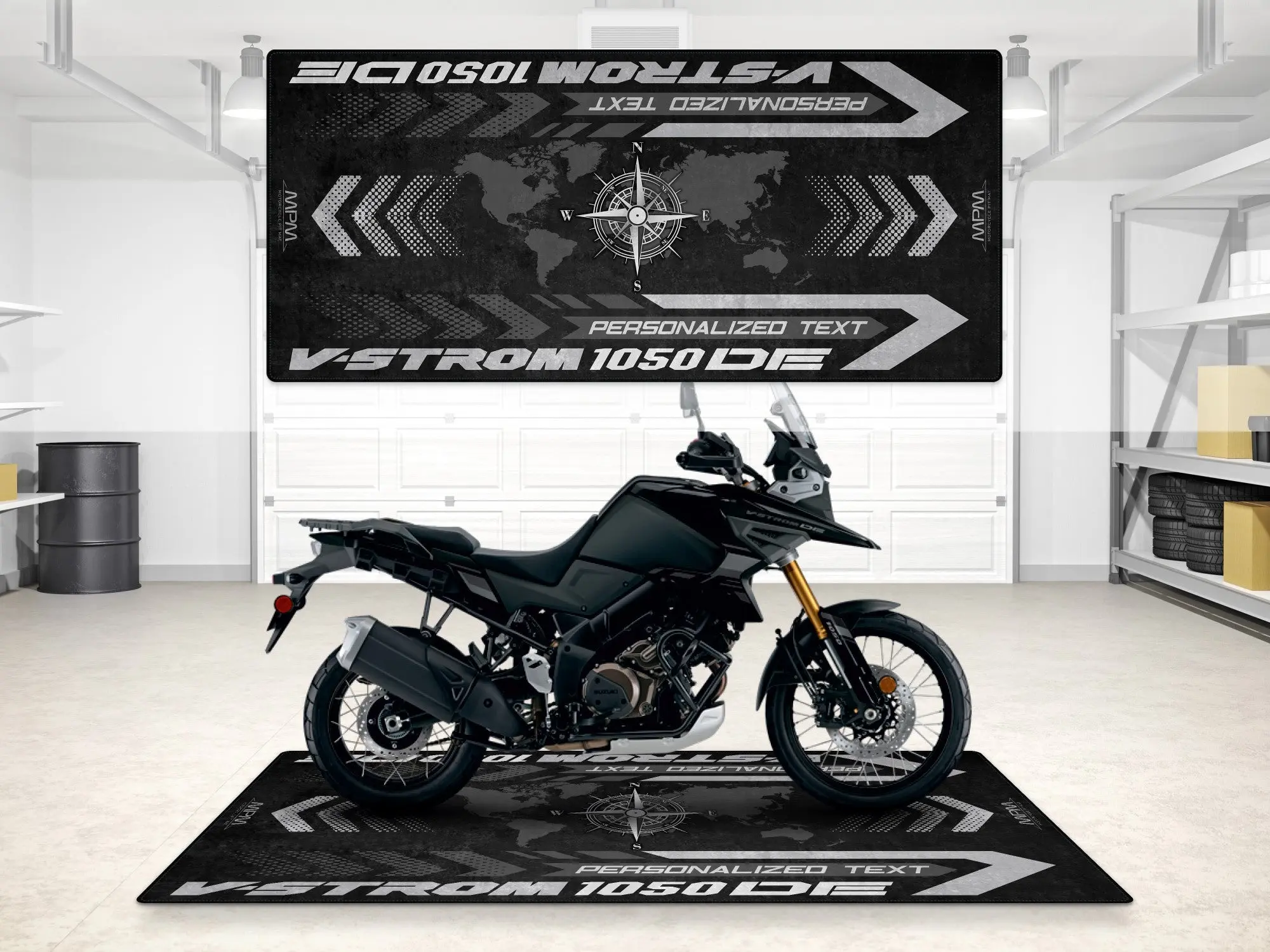 Designed Pit Mat for Suzuki V-STROM 1050DE Motorcycle - MM7370 - Image 3