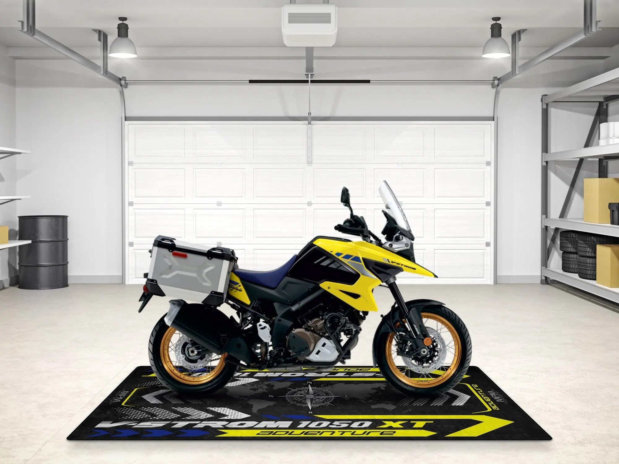 Designed Pit Mat for Suzuki V-STROM 1050XT Adventure Motorcycle - MM7376 - Image 5