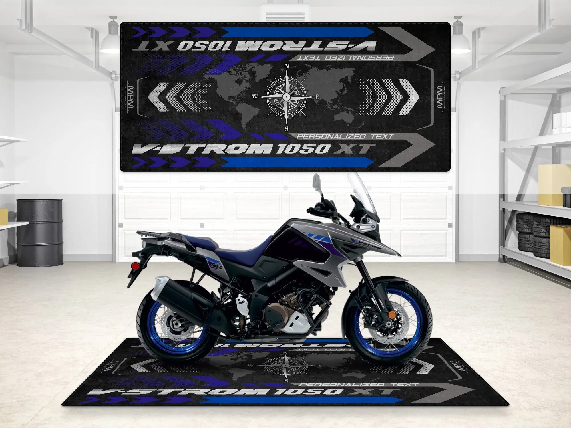 Designed Pit Mat for Suzuki V-STROM 1050XT Motorcycle - MM7377 - Image 3