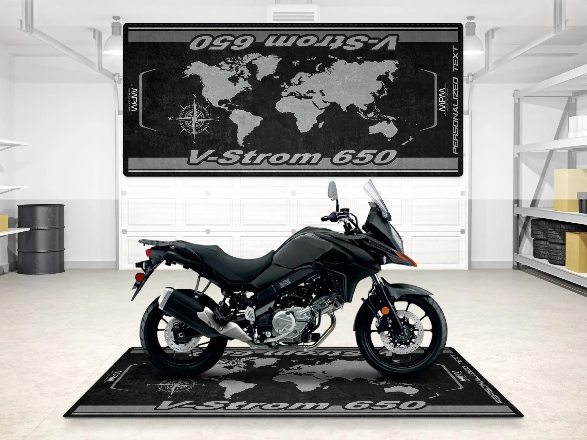 Designed Pit Mat for Suzuki V-STROM 650 Motorcycle - MM7380 - Image 3