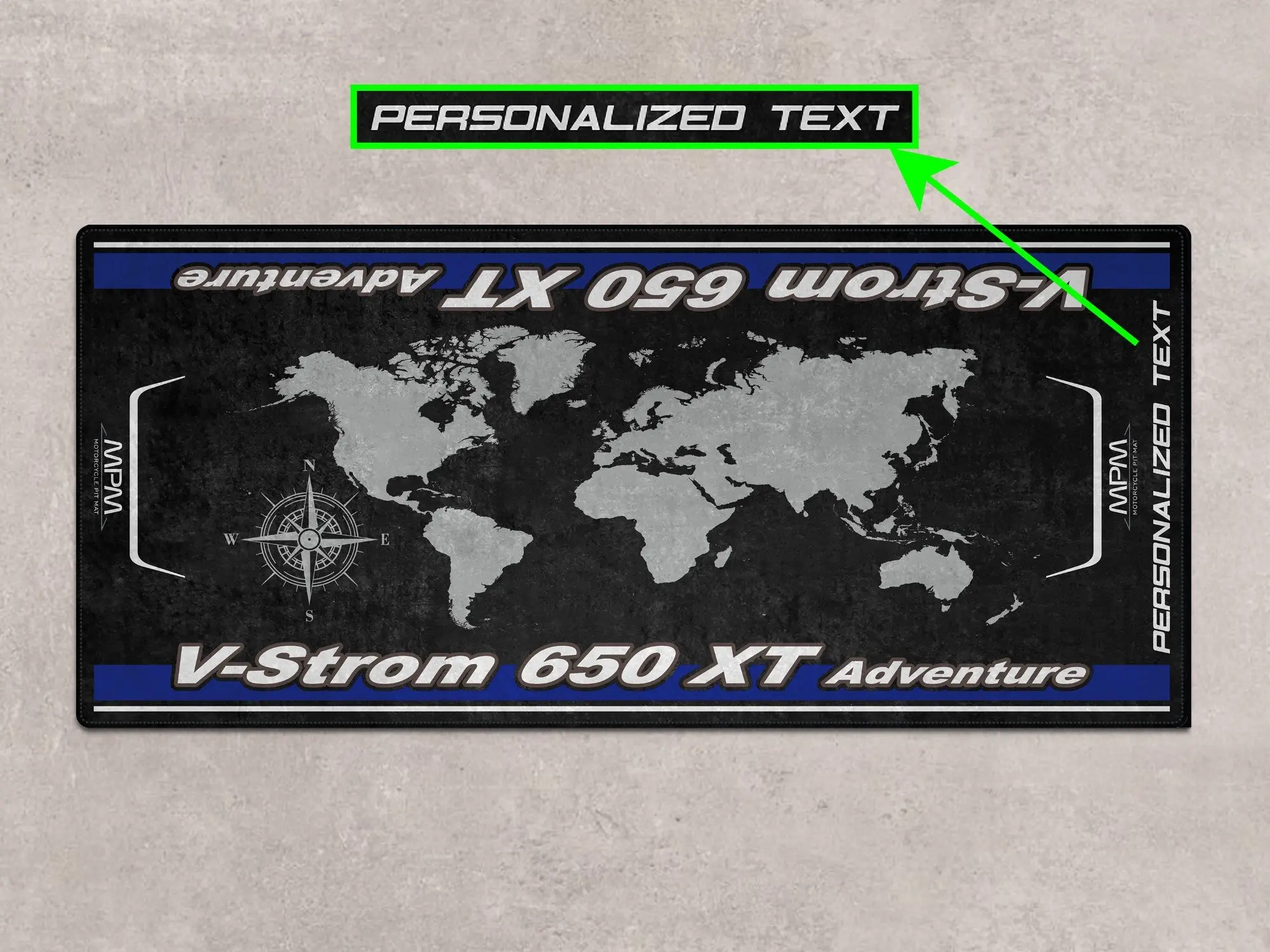 Designed Pit Mat for Suzuki V-STROM 650XT Adventure Motorcycle - MM7378 - Image 4