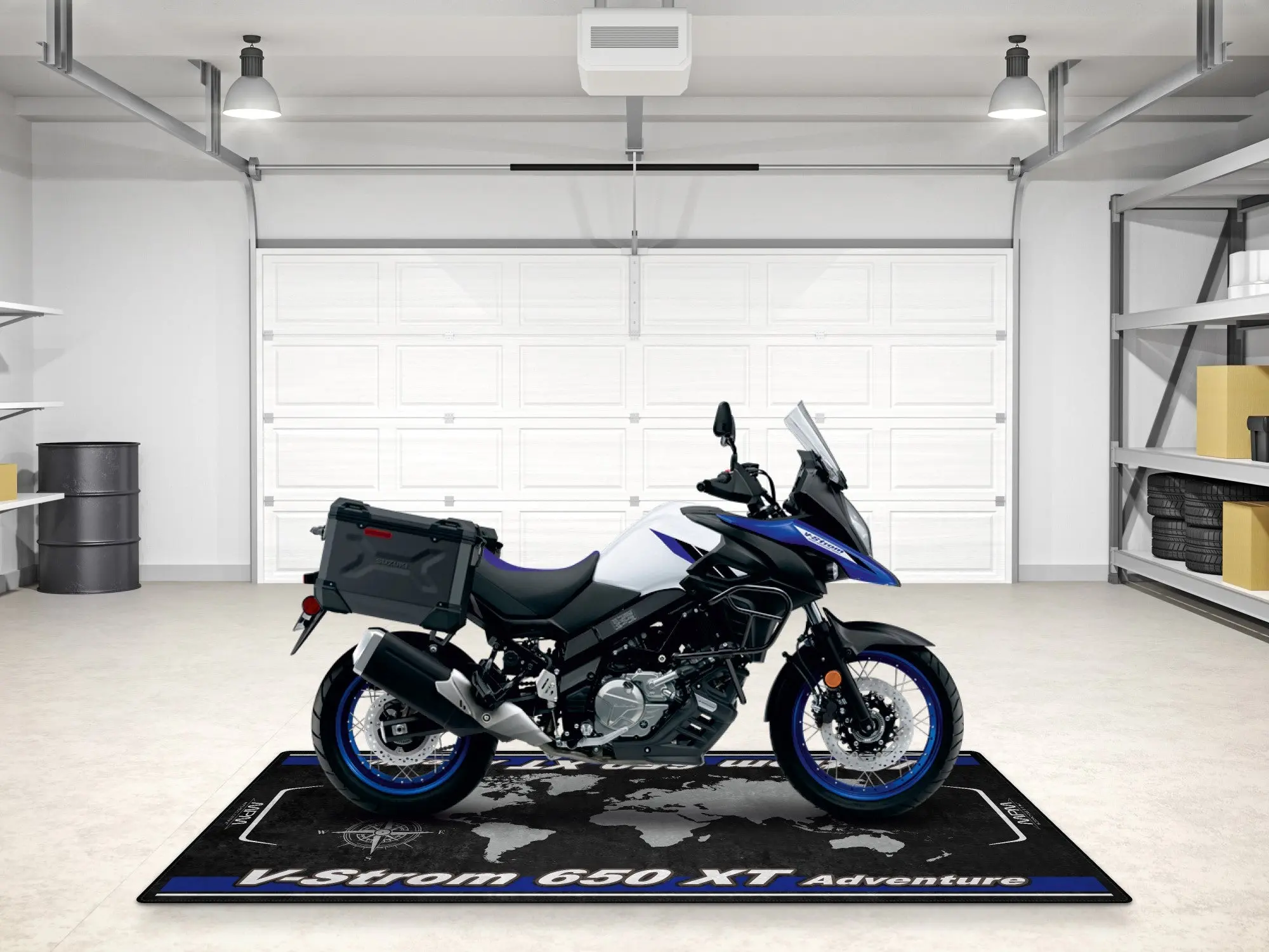 Designed Pit Mat for Suzuki V-STROM 650XT Adventure Motorcycle - MM7378 - Image 5