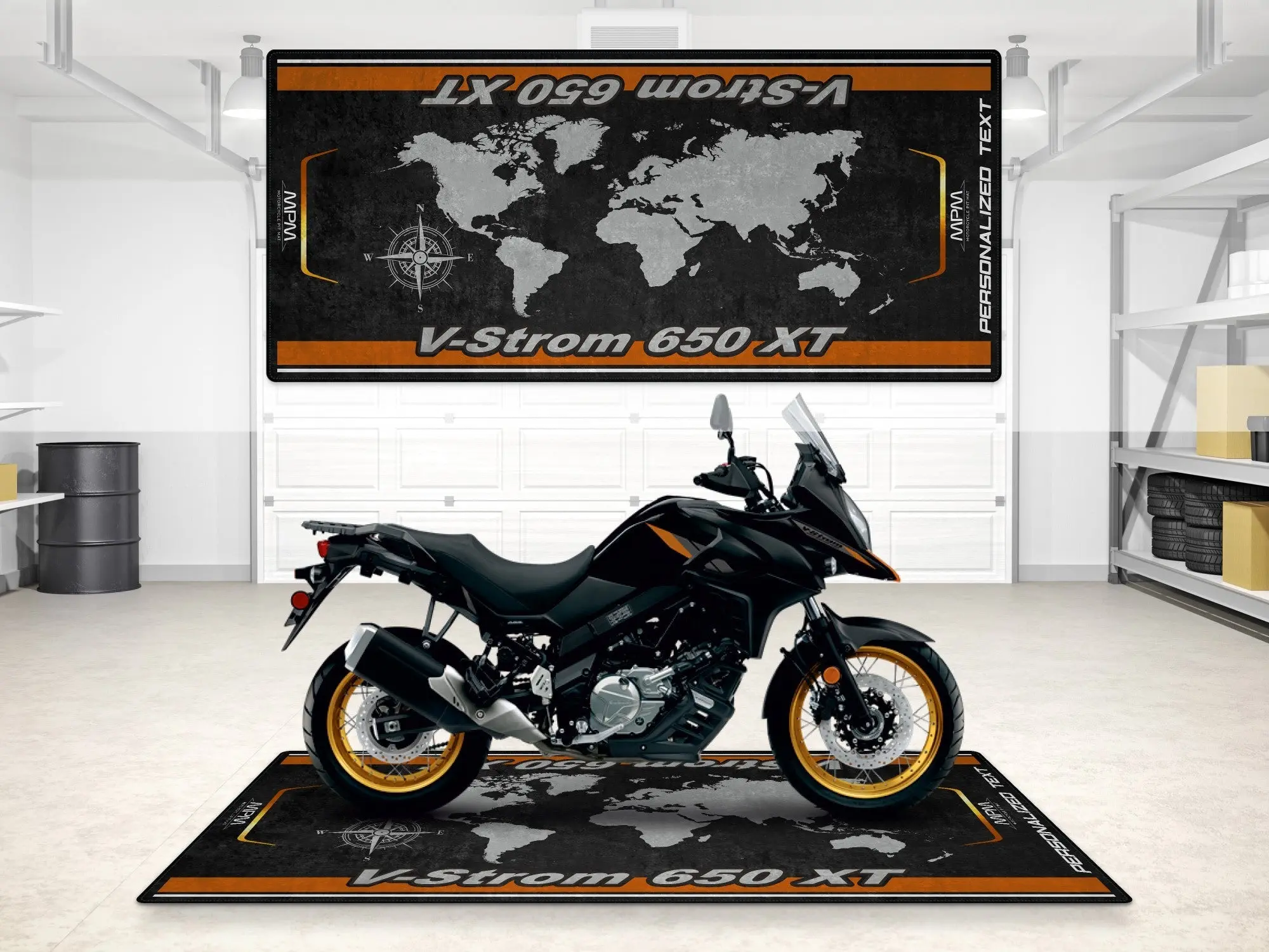 Designed Pit Mat for Suzuki V-STROM 650XT Motorcycle - MM7379 - Image 3