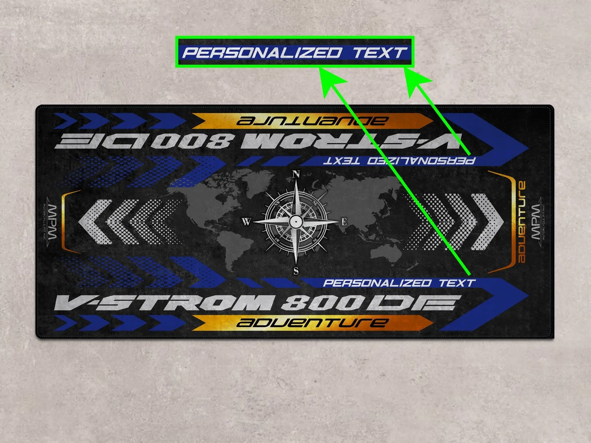 Designed Pit Mat for Suzuki V-STROM 800DE Adventure Motorcycle - MM7372 - Image 4
