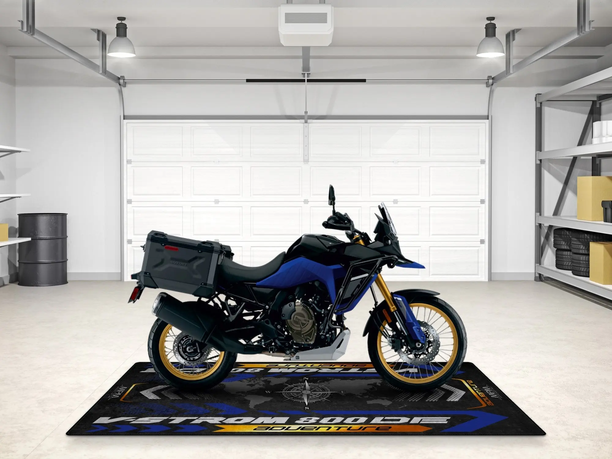 Designed Pit Mat for Suzuki V-STROM 800DE Adventure Motorcycle - MM7372 - Image 5