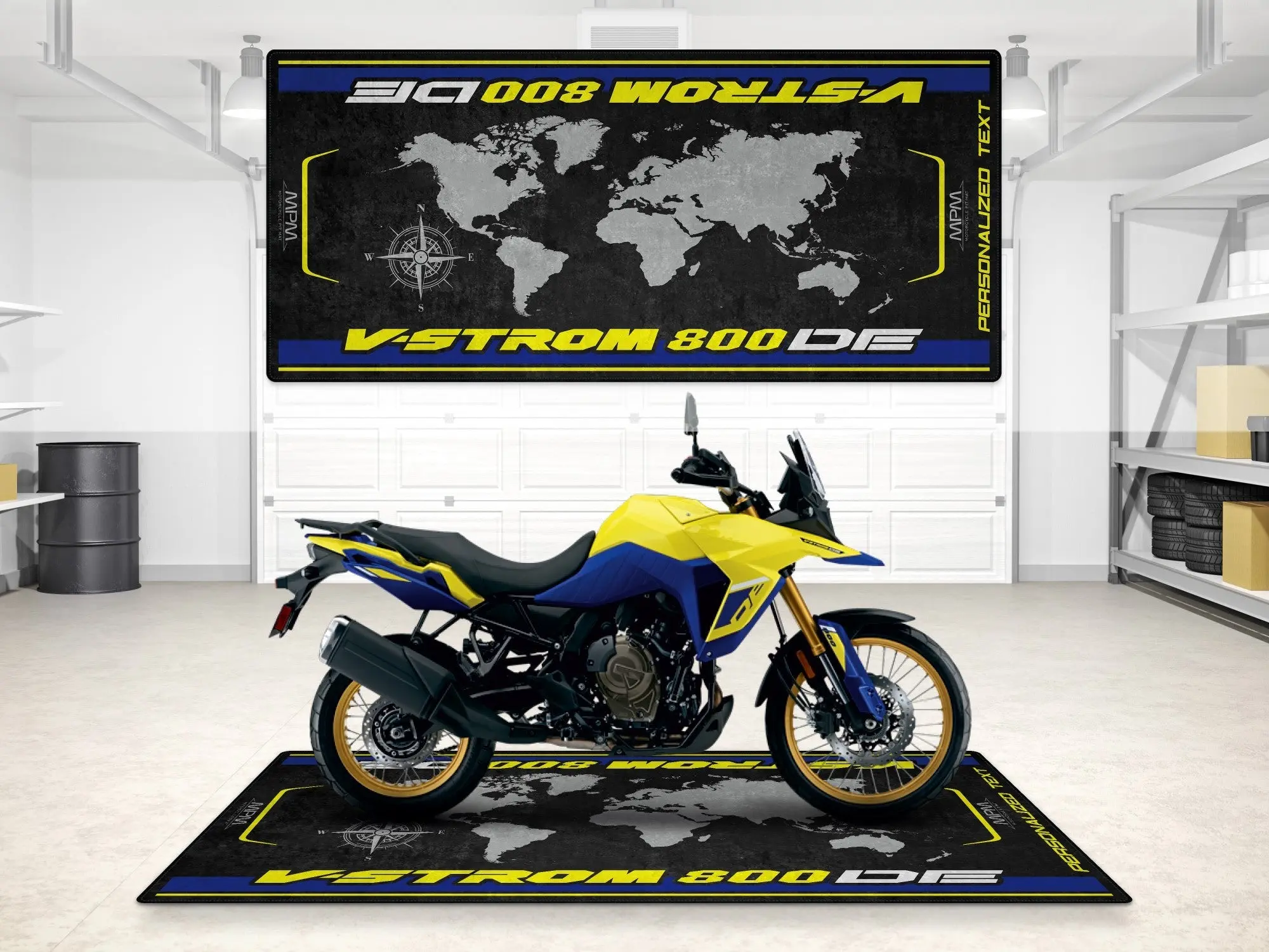 Designed Pit Mat for Suzuki V-STROM 800DE Motorcycle - MM7373 - Image 3