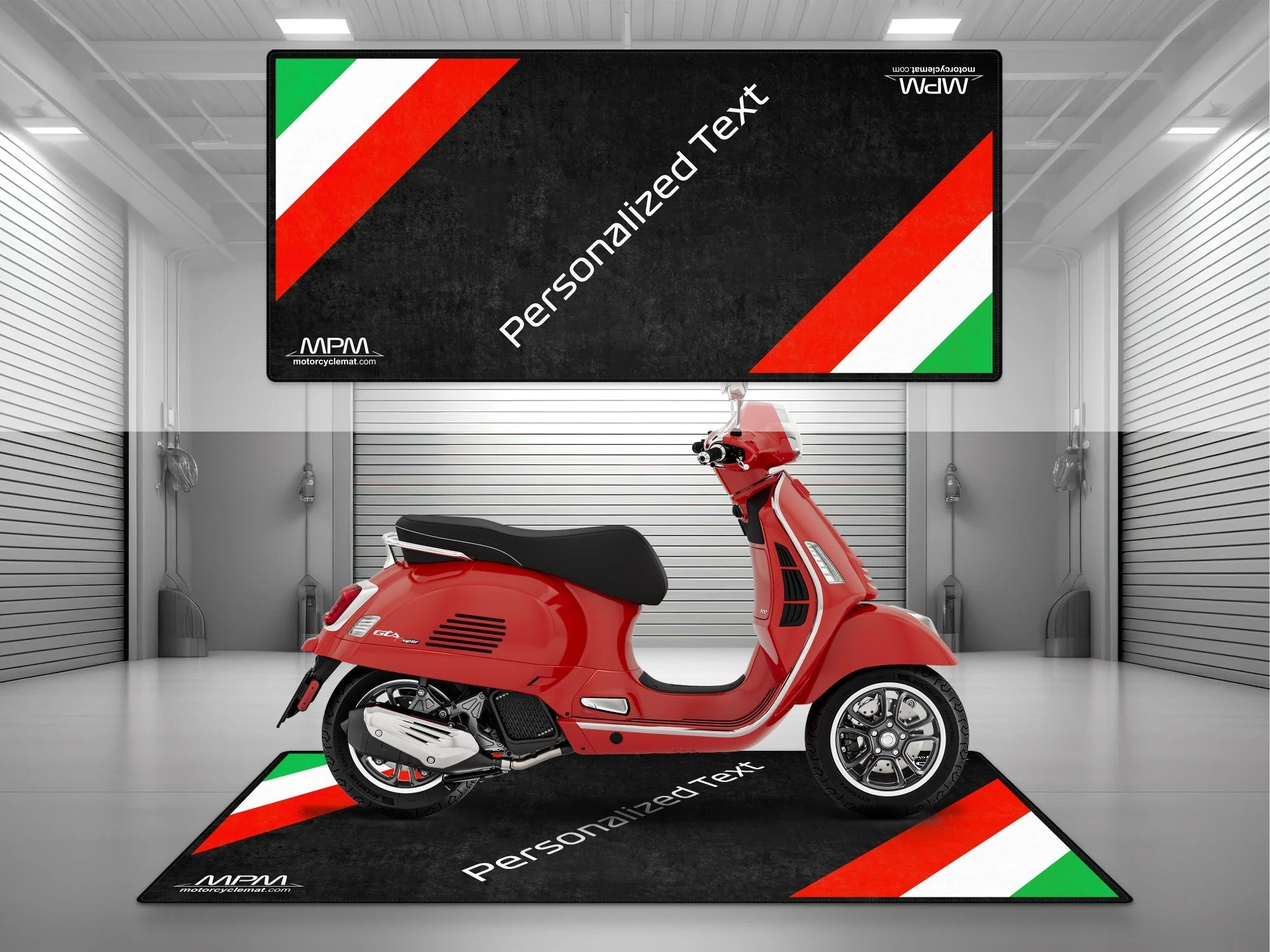 Designed Pit Mat for Vespa Scooter Motorcycle - MM7216 - Image 3