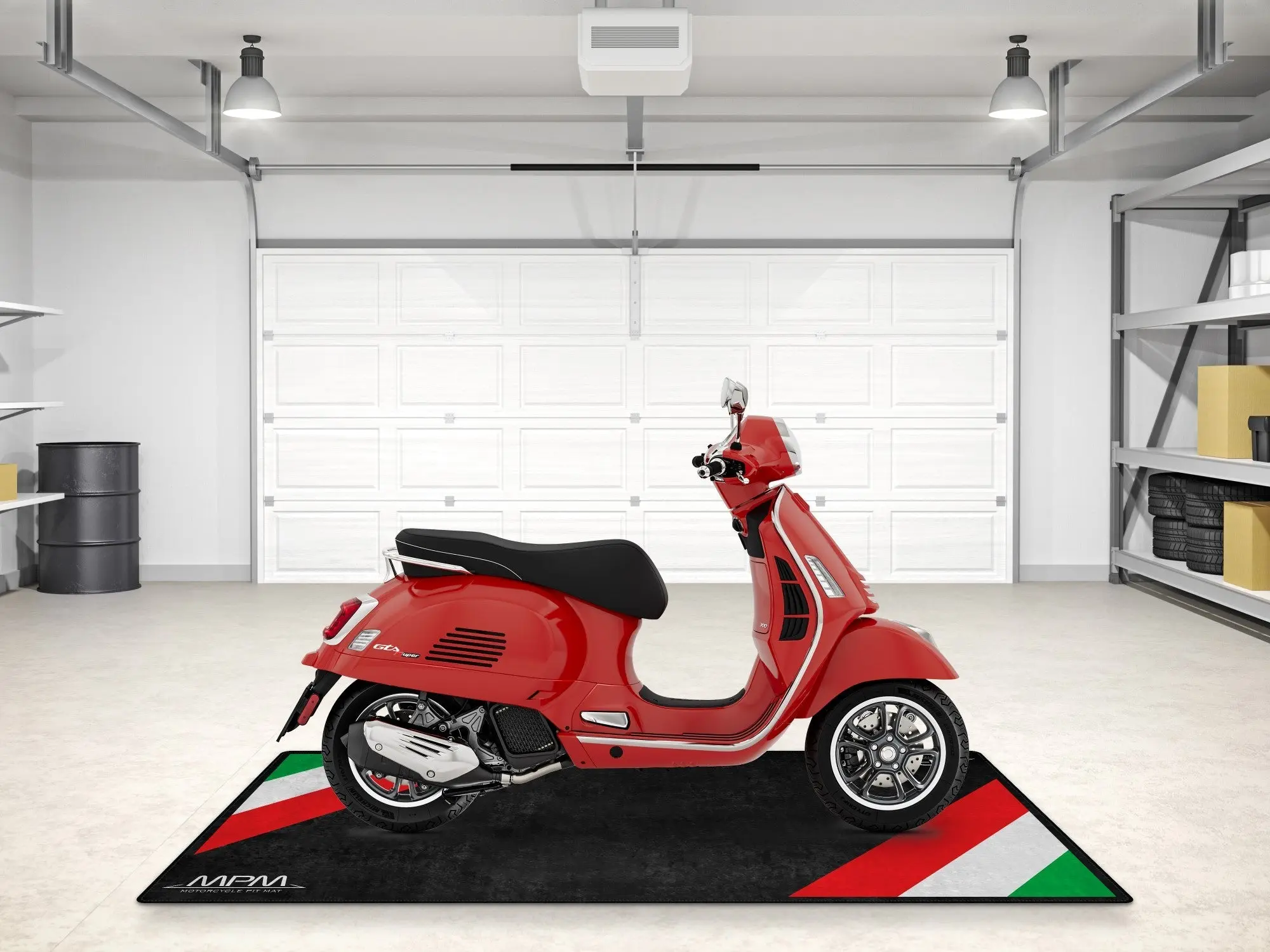 Designed Pit Mat for Vespa Scooter Motorcycle - MM7216 - Image 5