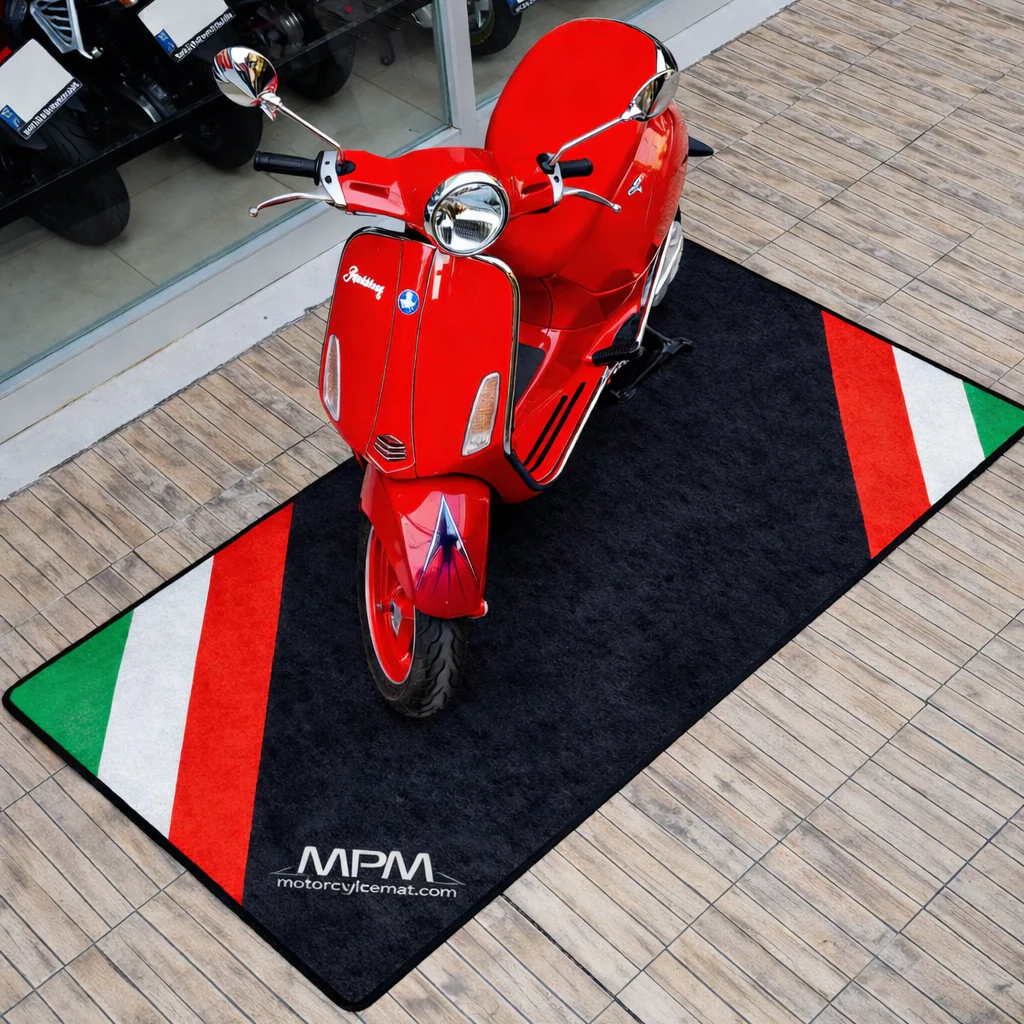 Designed Pit Mat for Vespa Scooter Motorcycle - MM7216 - Image 6