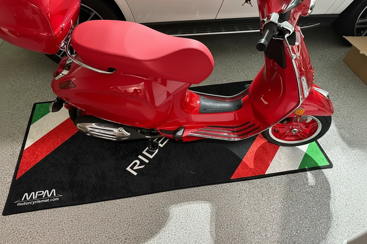 Designed Pit Mat for Vespa Scooter Motorcycle - MM7216 - Image 7