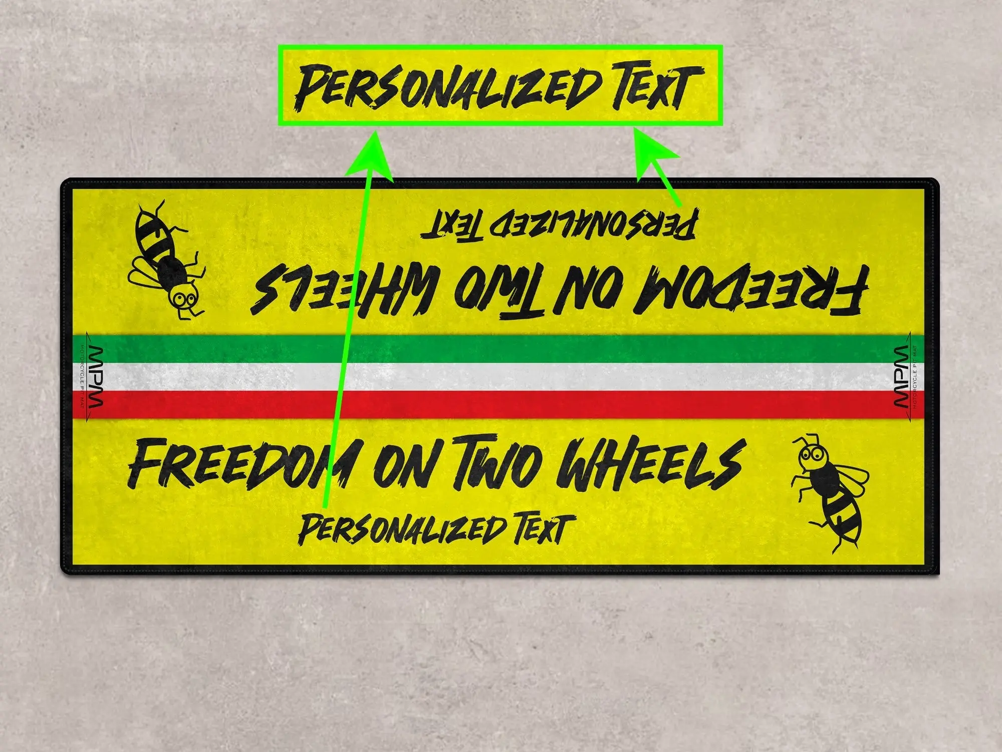 Designed Pit Mat for Vespa Scooter Motorcycle - MM7217 - Image 4