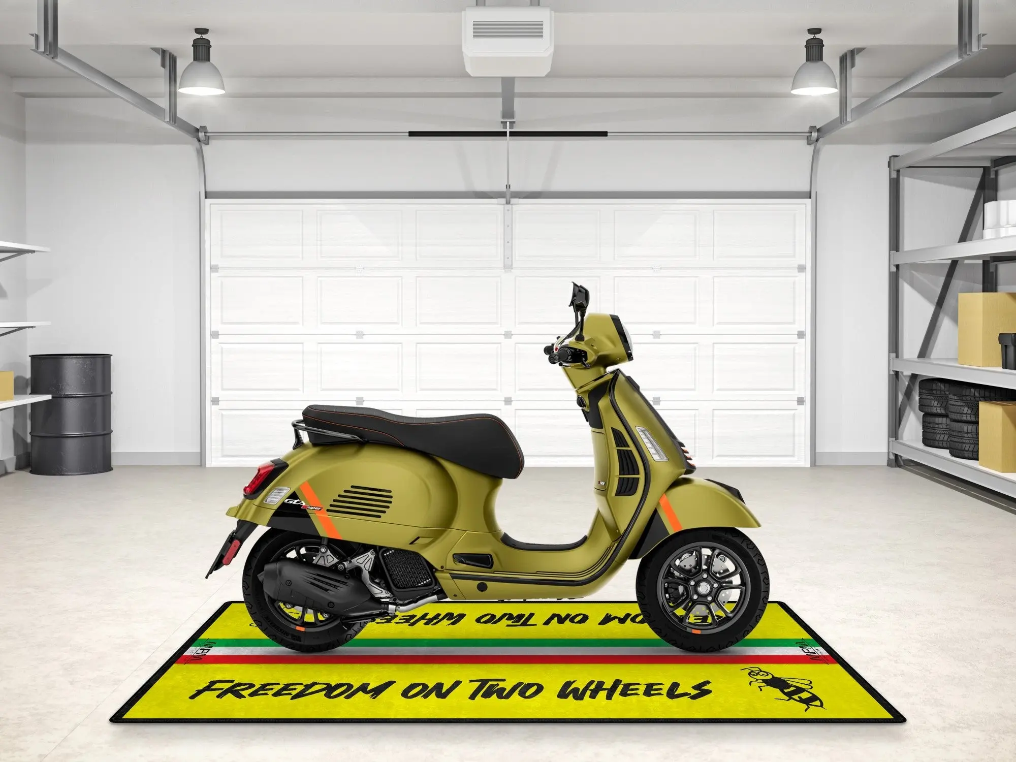 Designed Pit Mat for Vespa Scooter Motorcycle - MM7217 - Image 5