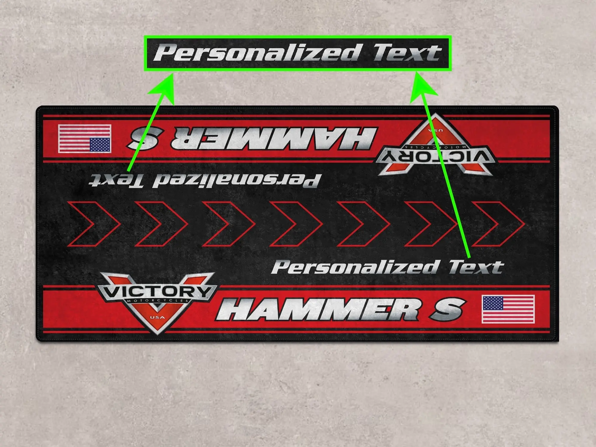 Designed Pit Mat for Victory Hummer S Motorcycle - MM7311 - Image 4