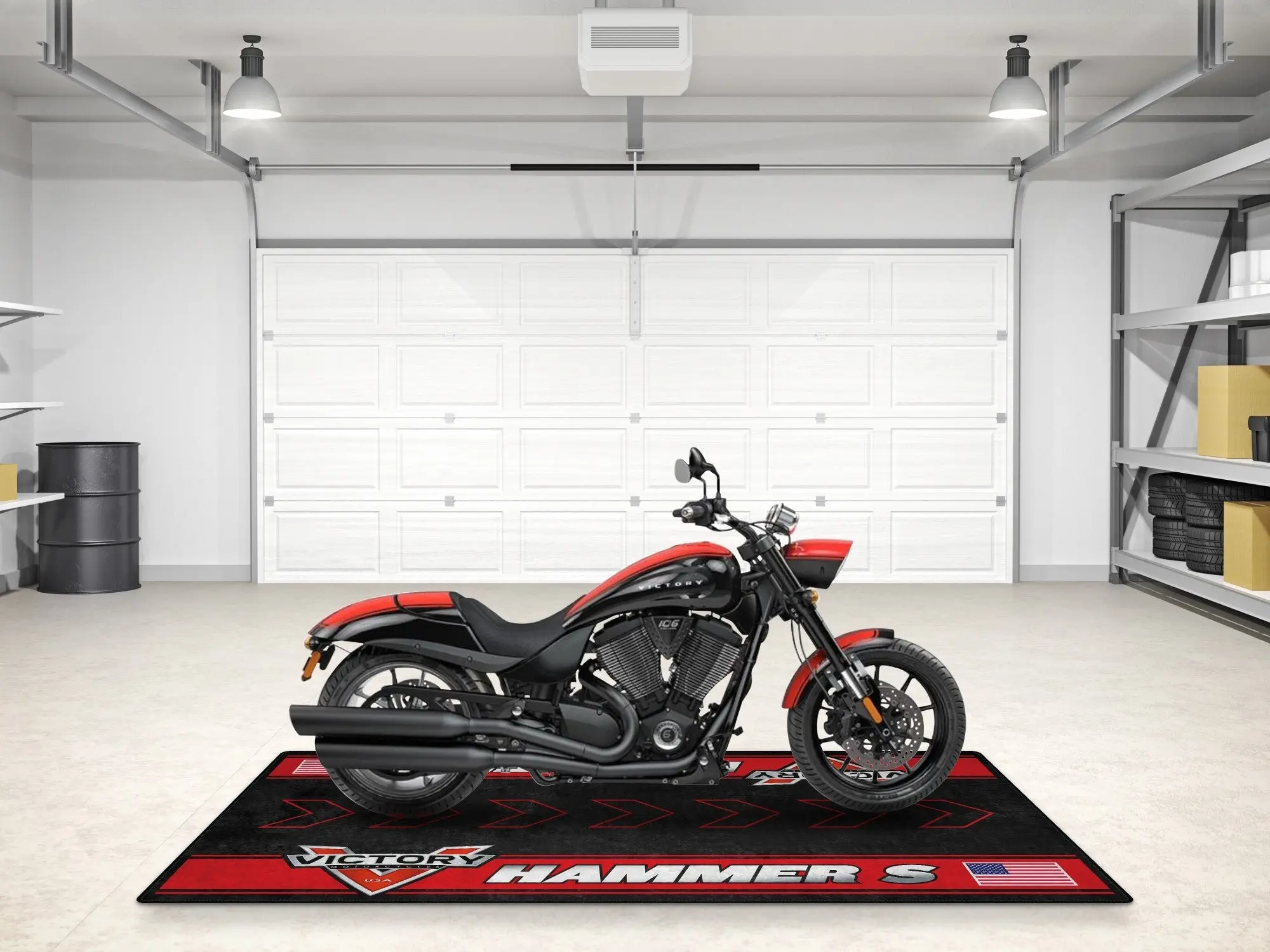 Designed Pit Mat for Victory Hummer S Motorcycle - MM7311 - Image 5
