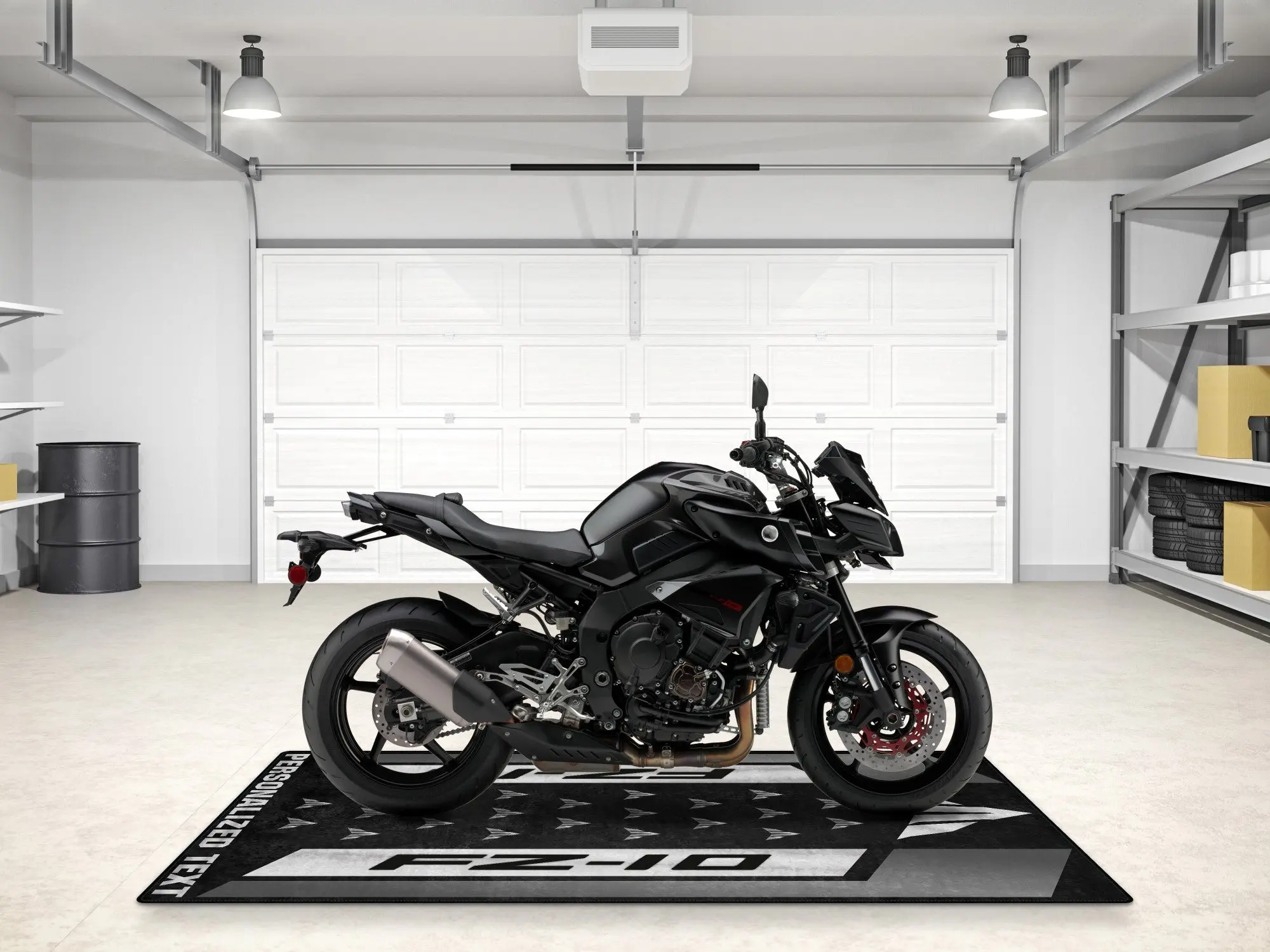 Designed Pit Mat for Yamaha FZ-10 Yellow & Black Motorcycle - MM7256 - Image 10