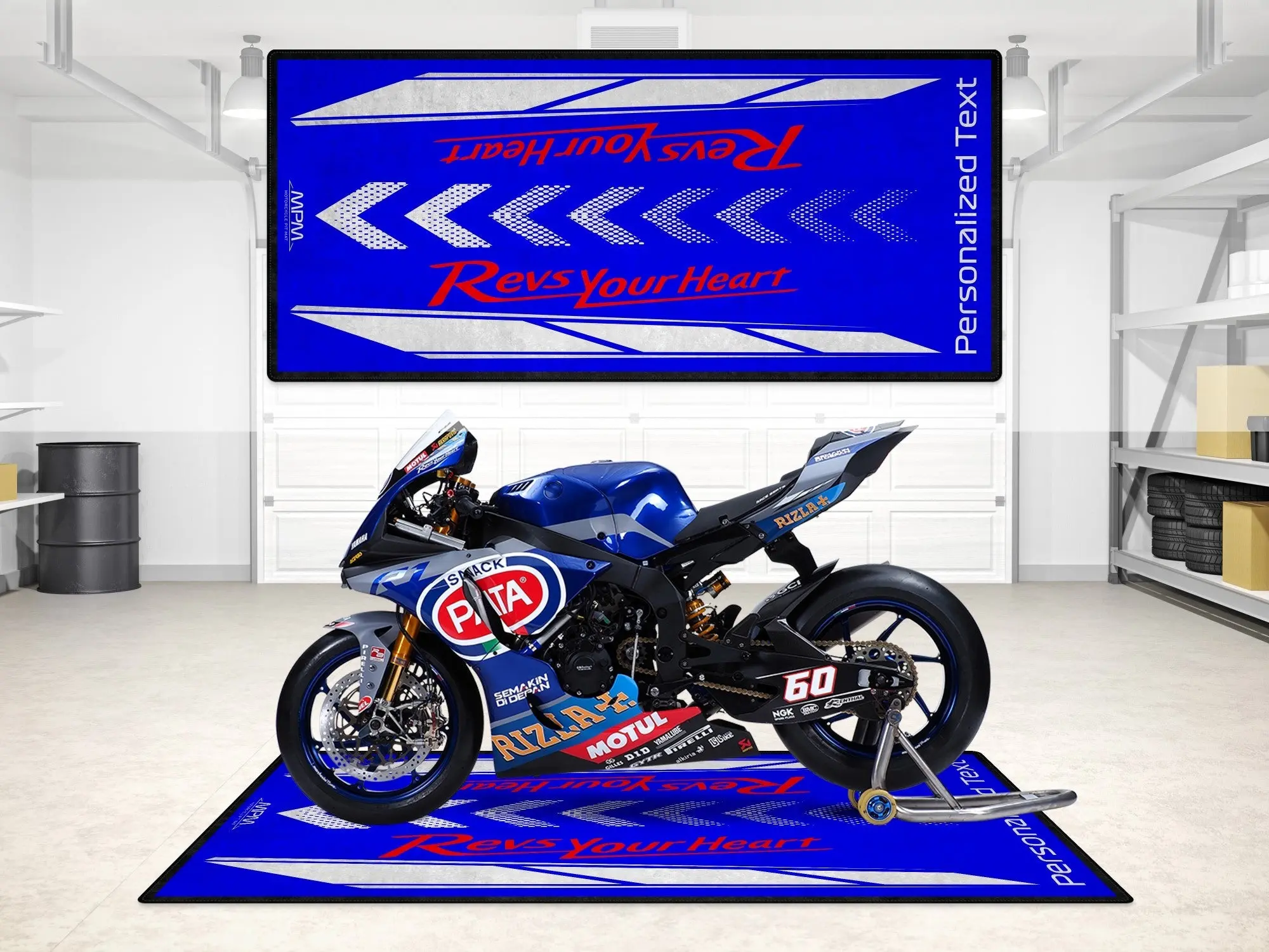 Designed Pit Mat for Yamaha Motorcycle - MM7108 - Image 3